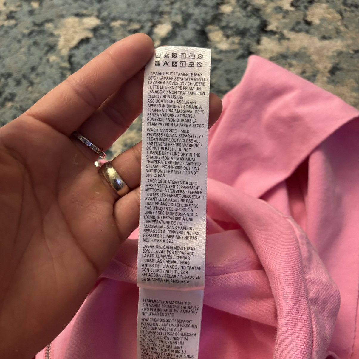 Balenciaga Balenciaga No Logo Pink Distressed Hoodie Size XS Brand New Size US XS / EU 42 / 0 - 7 Thumbnail