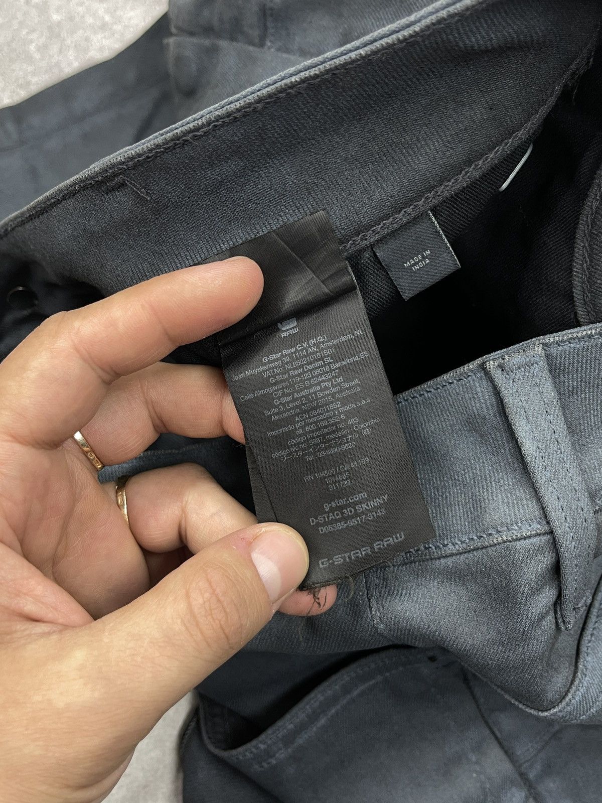 G-Star Mens G Star Raw D-Staq 3D Denim Jeans Multipocket Size 34x30 Size US 34 / EU 50 - 16 Thumbnail