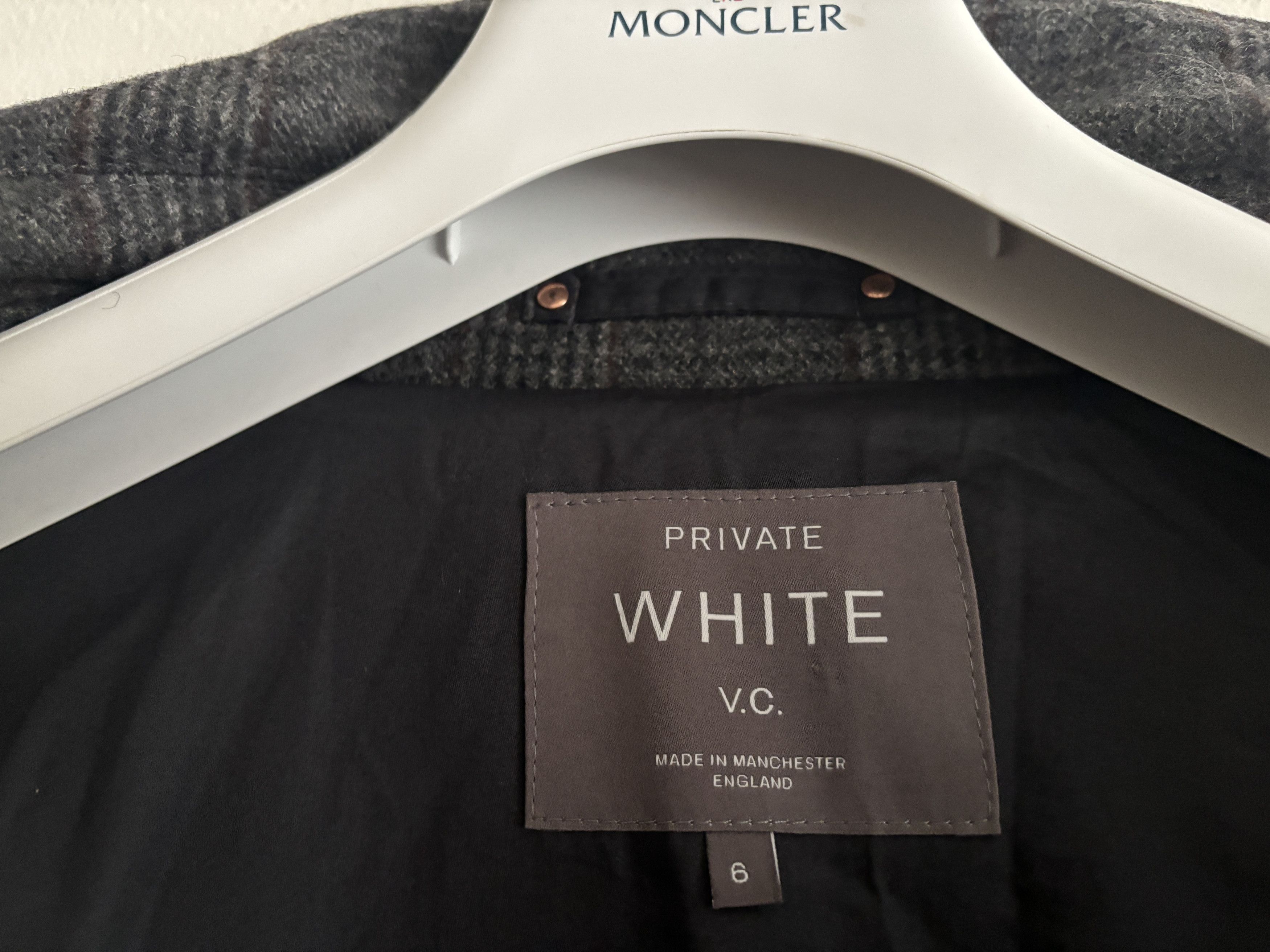 Private White V.C. $750 Mr.Porter Check Wool A-2 Bomber Jacket --6/ Large -XL Size US L / EU 52-54 / 3 - 9 Thumbnail