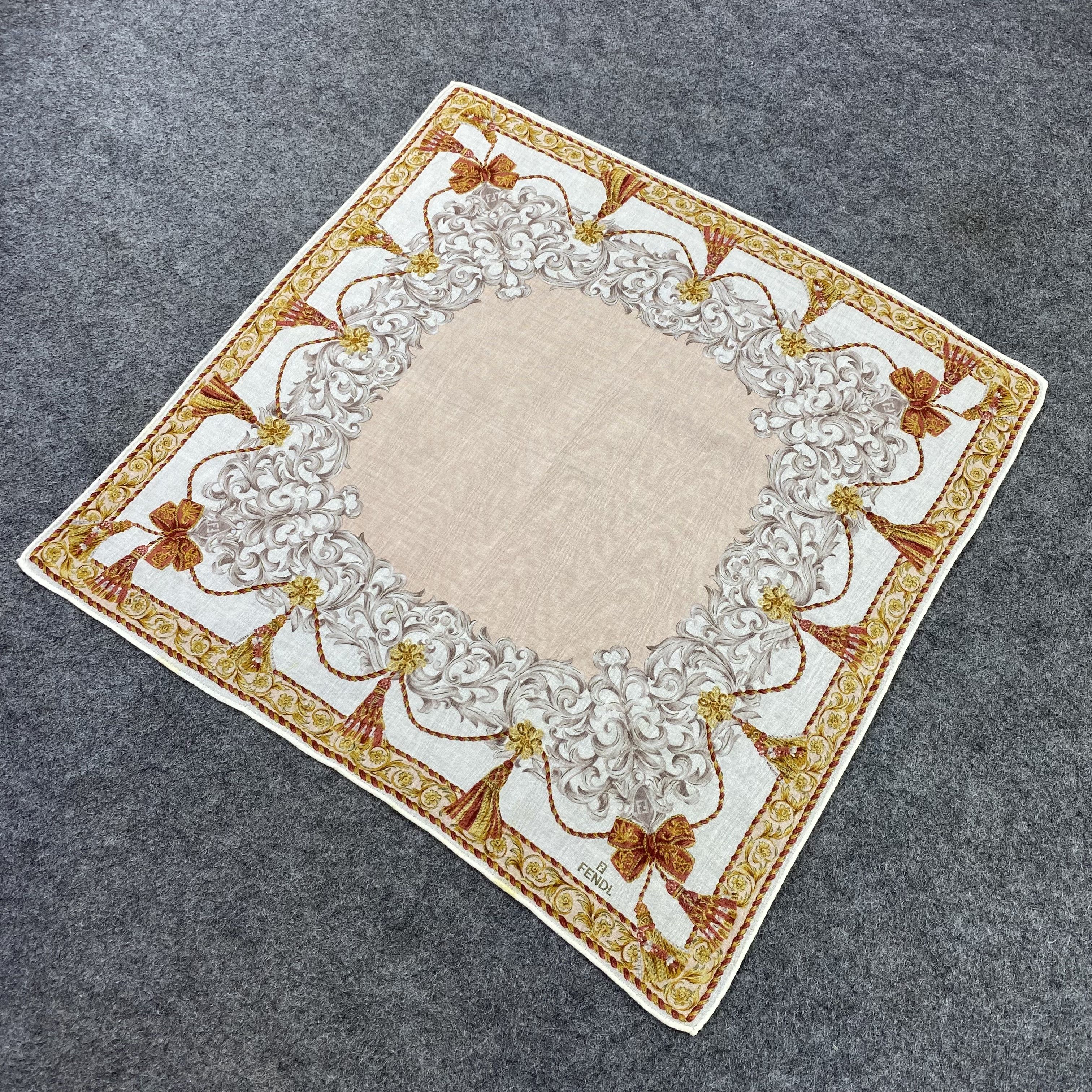 Vintage Fendi Handkerchief / Bandana / Neckerchief-B1256 Size ONE SIZE - 4 Thumbnail