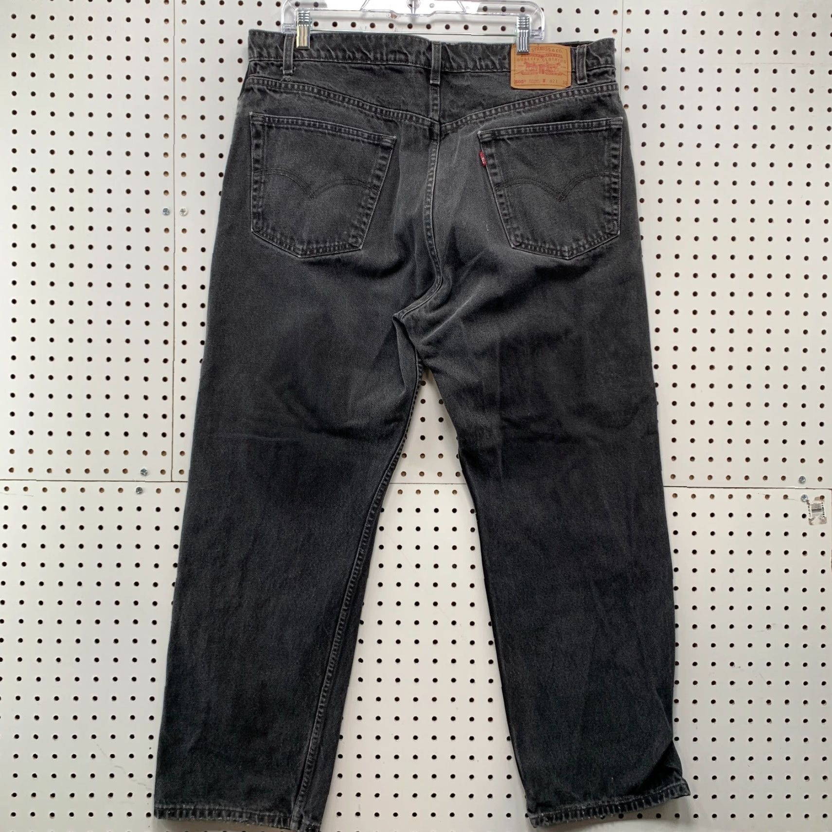 Levi's VINTAGE Levi's 505 Jeans Mens Regular 40x29.5 Black Denim 90s Straight Style Mens Size US 40 / EU 56 - 7 Thumbnail