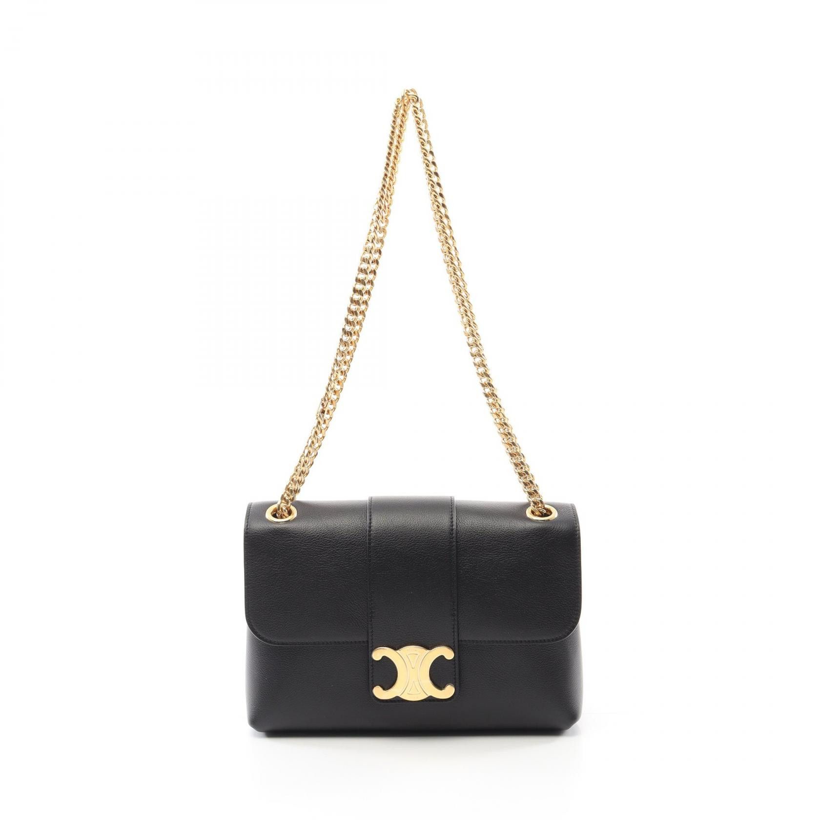 Celine Celine Celine Victoire Medium Leather Shoulder Bag Leather Shoulder Bag 115853FDU38NO Size ONE SIZE - 1 Thumbnail