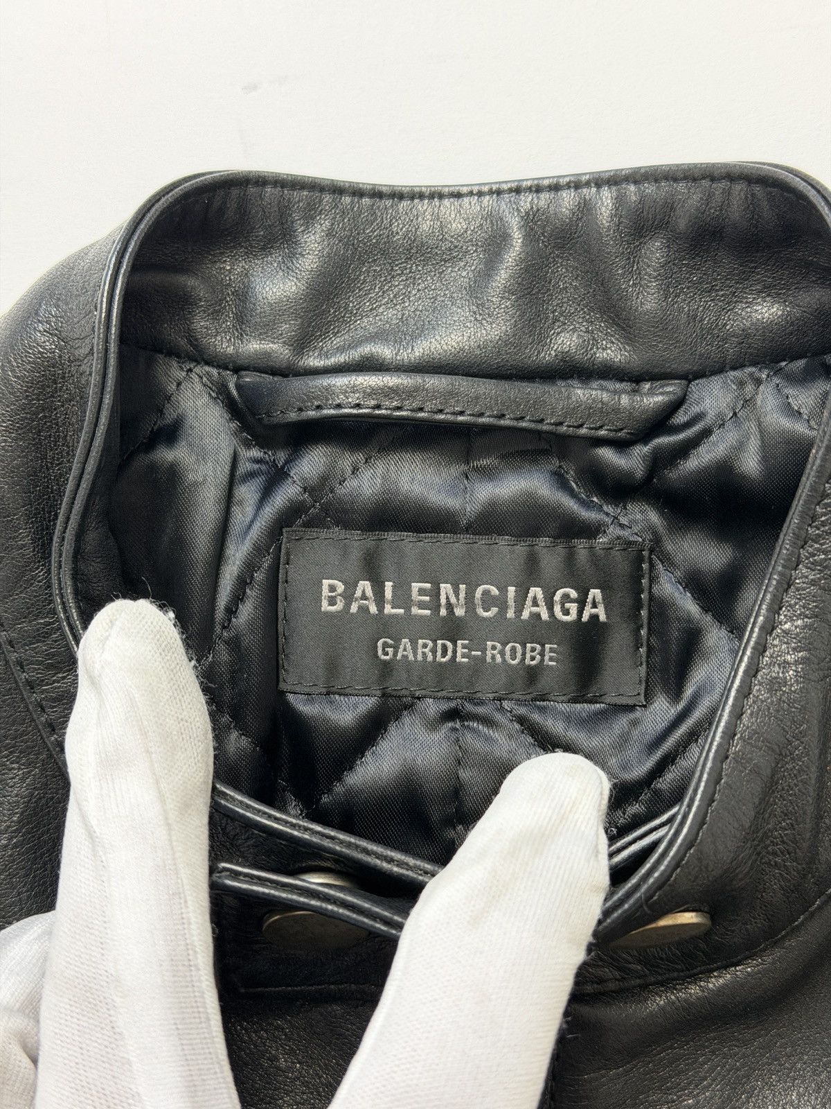 Balenciaga Balenciaga Racer Jacket Black Leather Size M / US 6-8 / IT 42-44 - 11 Thumbnail