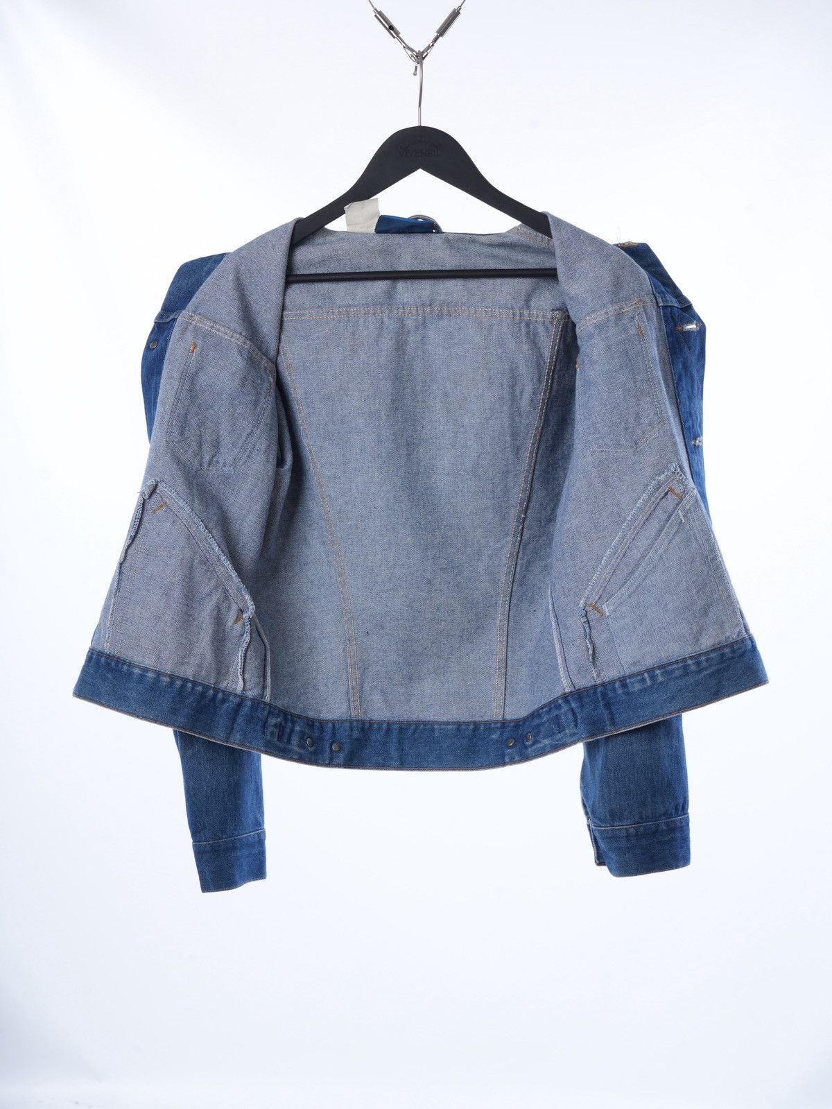 Vintage Vintage 80's Wrangler 124MJ Western Faded Blue Denim Jacket Size US M / EU 48-50 / 2 - 7 Thumbnail