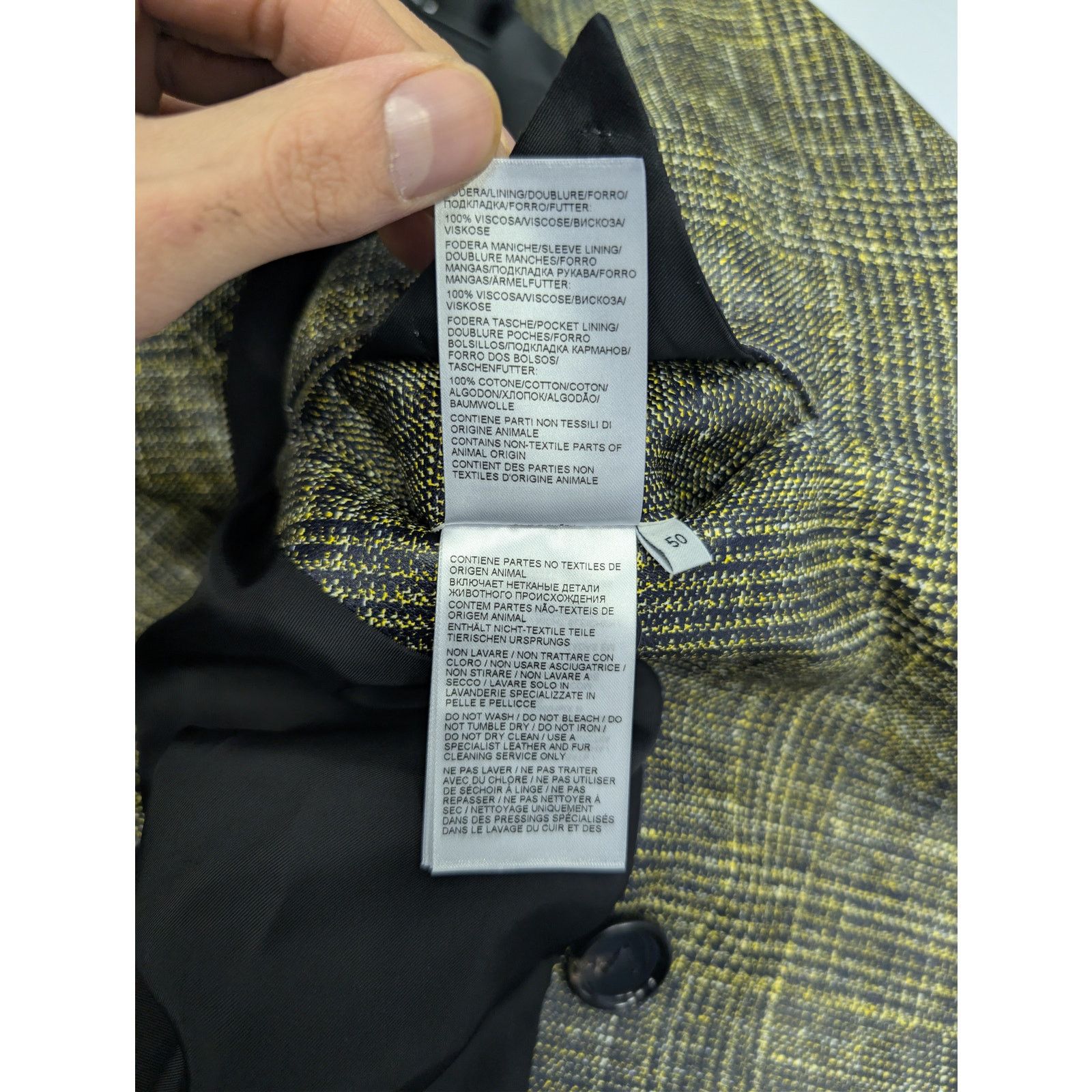Bottega Veneta o1rshd1 double-breasted Printed Leather Pow Coat Multicolor Size US M / EU 48-50 / 2 - 16 Thumbnail