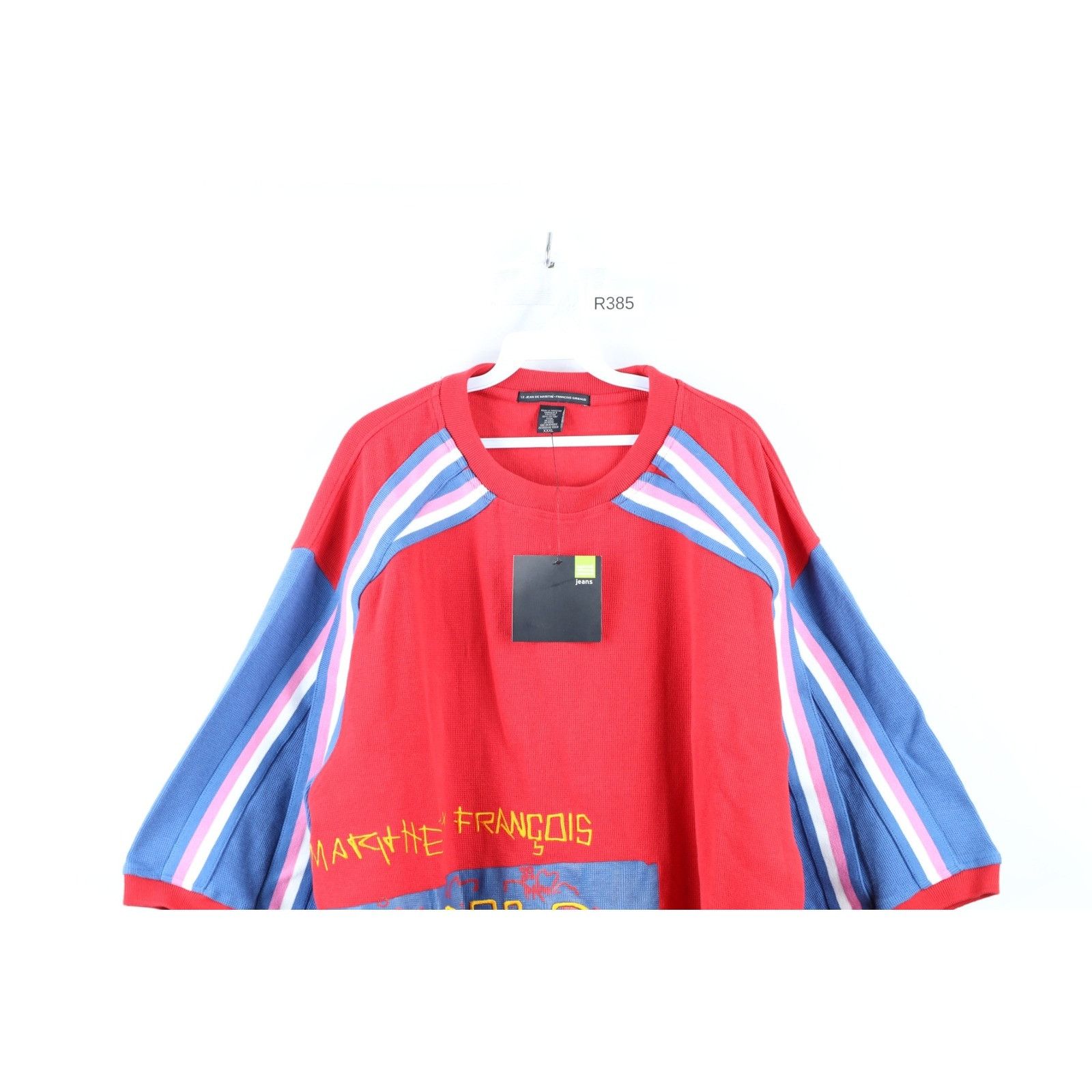 Marithe + Francois Girbaud × Vintage NOS Vintage 90s Marithe Francois Girbaud Thermal T-Shirt 3XL Size US XXL / EU 58 / 5 - 2 Thumbnail