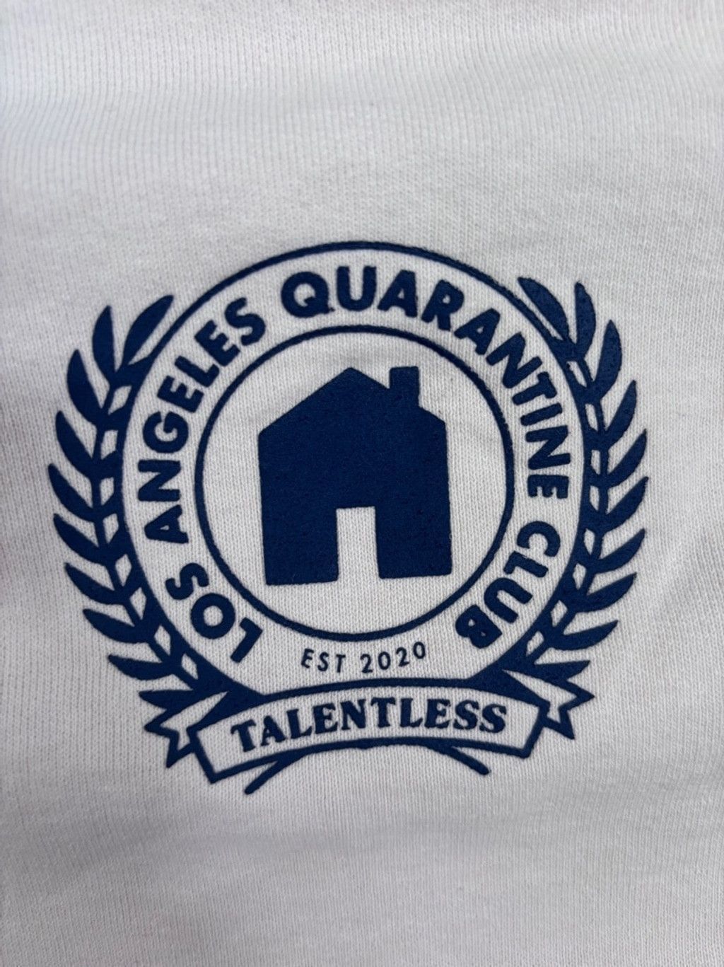 Talentless Men's Talentless LA, quarantine club Hoodie M Beige & Navy Size US L / EU 52-54 / 3 - 9 Thumbnail