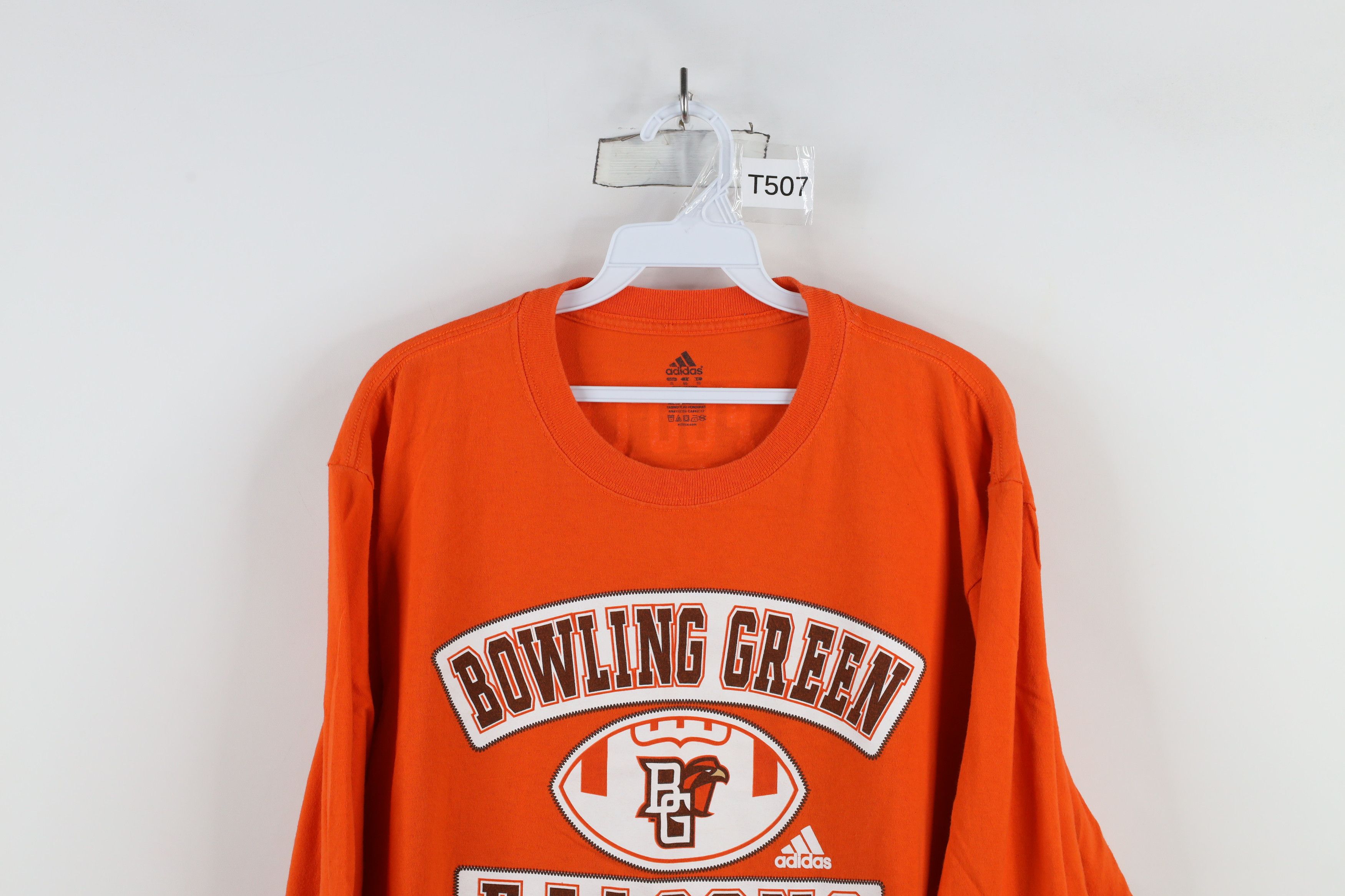 Adidas × Vintage Vintage Adidas Green State University Football T-Shirt Size US XL / EU 56 / 4 - 2 Thumbnail