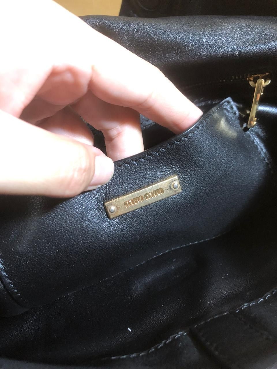 Miu Miu Miu Miu Black Nappa Biker Leather Slingbag / Clutch Size ONE SIZE - 5 Thumbnail