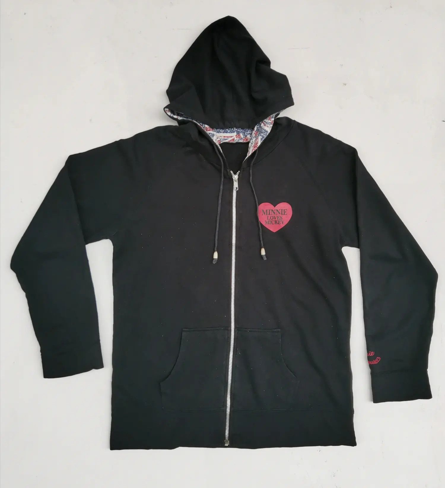 Disney × Mickey Mouse Disney Minnie Mouse Hoodie Zipper Sweatshirt Size US L / EU 52-54 / 3 - 2 Thumbnail
