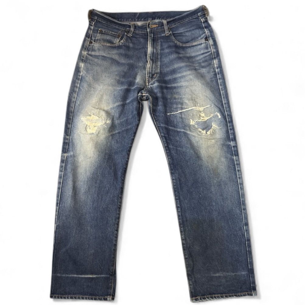 Warehouse 🔥🇯🇵 Vintage Japanese Denim Warehouse Distressed Jeans Size US 33 - 1 Thumbnail