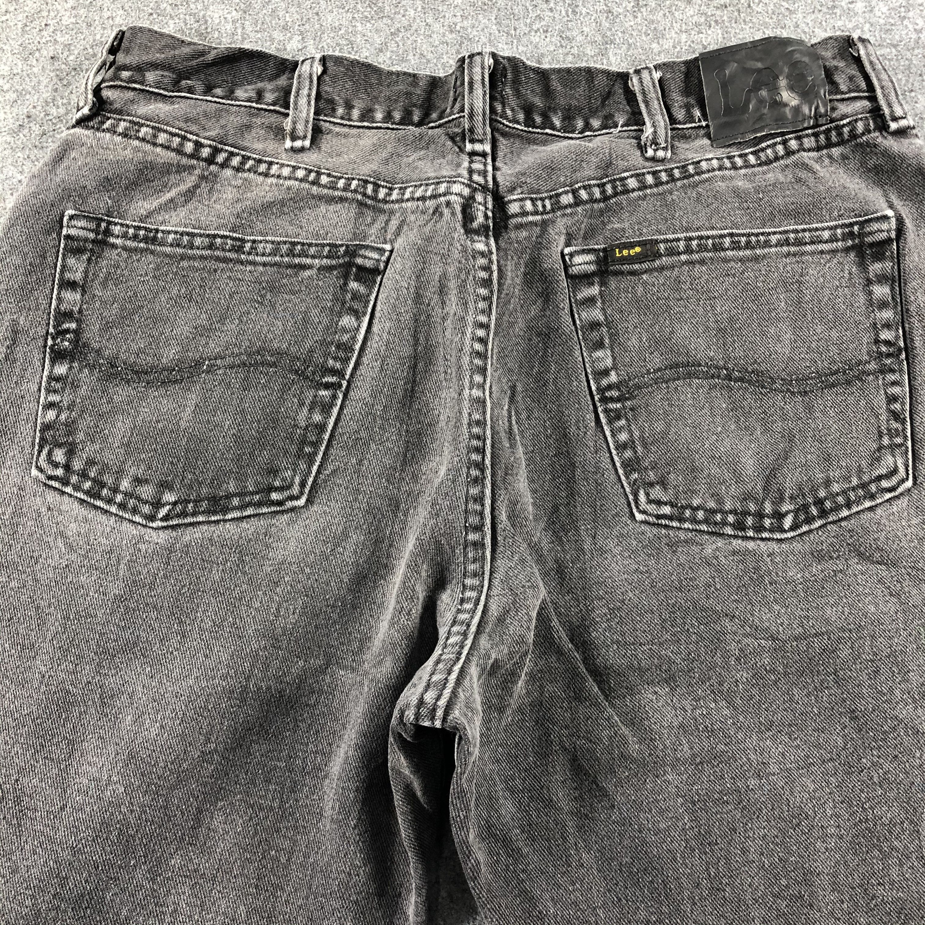 Lee Vintage Faded Black Lee Jeans-J2499 Size US 36 / EU 52 - 4 Thumbnail