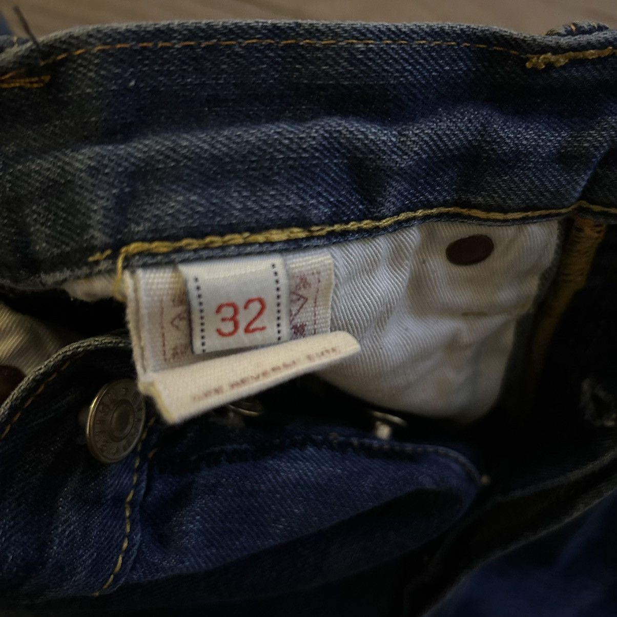 ✨rare! EVISU LARGE PAINTED LOGO DENIM