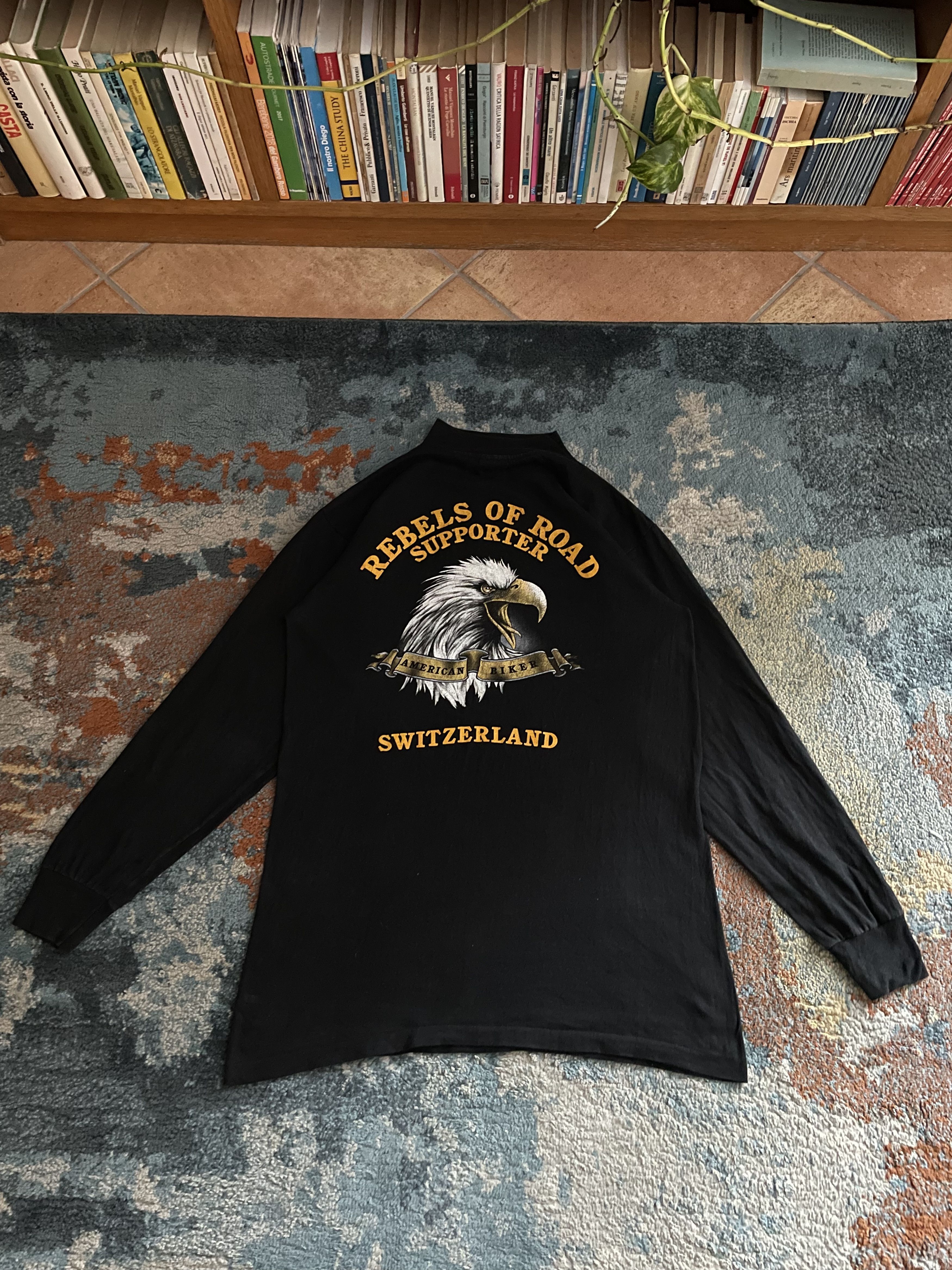 Harley Davidson × Vintage 3D Emblem Harley Davidson 1989 Vintage Y2K Long sleeve tee Size US M / EU 48-50 / 2 - 5 Thumbnail