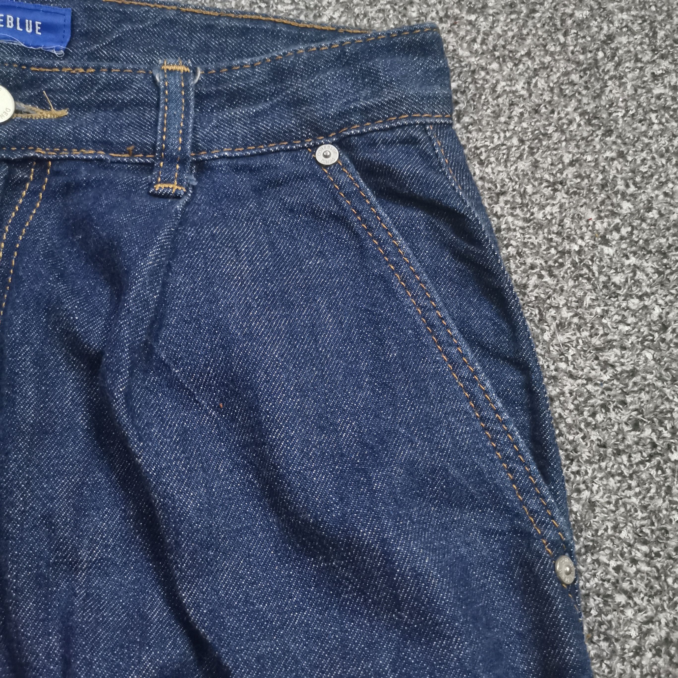 Hysteric Glamour 🔥🔥Vintage Y2k Crazy Baggy D-Rise Cutting Core Blue Denim Size US 28 / EU 44 - 10 Thumbnail