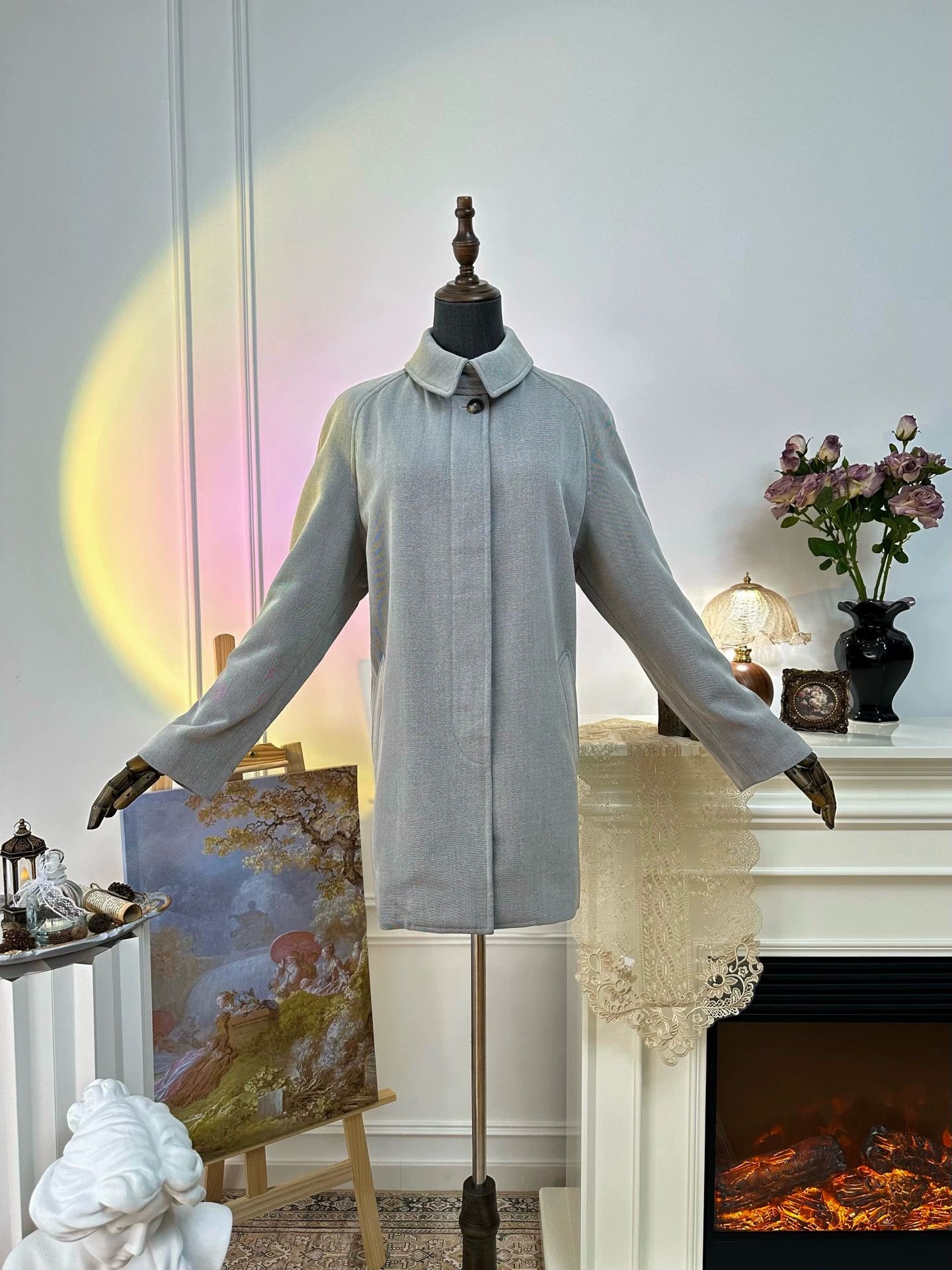 Hermes Hermès Margiela midlength gray coat women's 34 Size XS / US 0-2 / IT 36-38 - 6 Thumbnail