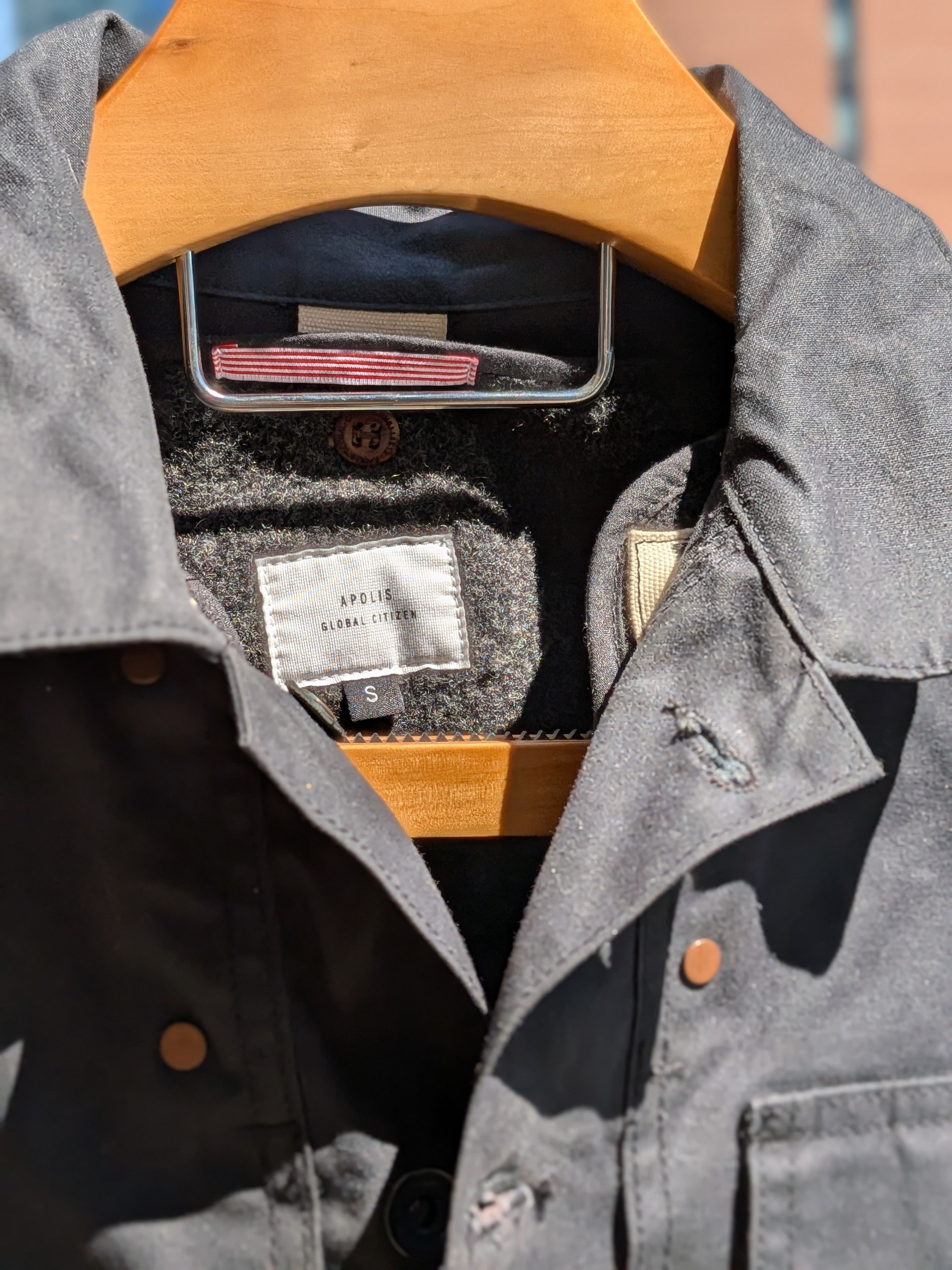 Apolis RARE- MADE IN USA - Waxed Cotton Wool USMC Jacket - Fits M Size US S / EU 44-46 / 1 - 6 Thumbnail