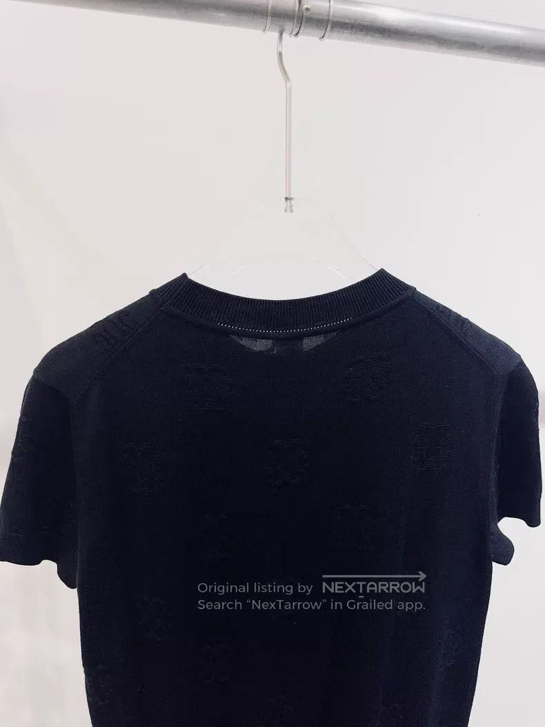 Hermes Hermes Black dark pattern all-over print short-sleeved top Size XXS / US 00 / IT 34 - 4 Thumbnail