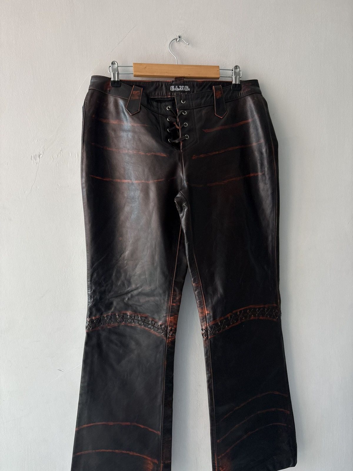 Vintage Vintage leather trousers Size 27" / US 4 / IT 40 - 9 Thumbnail