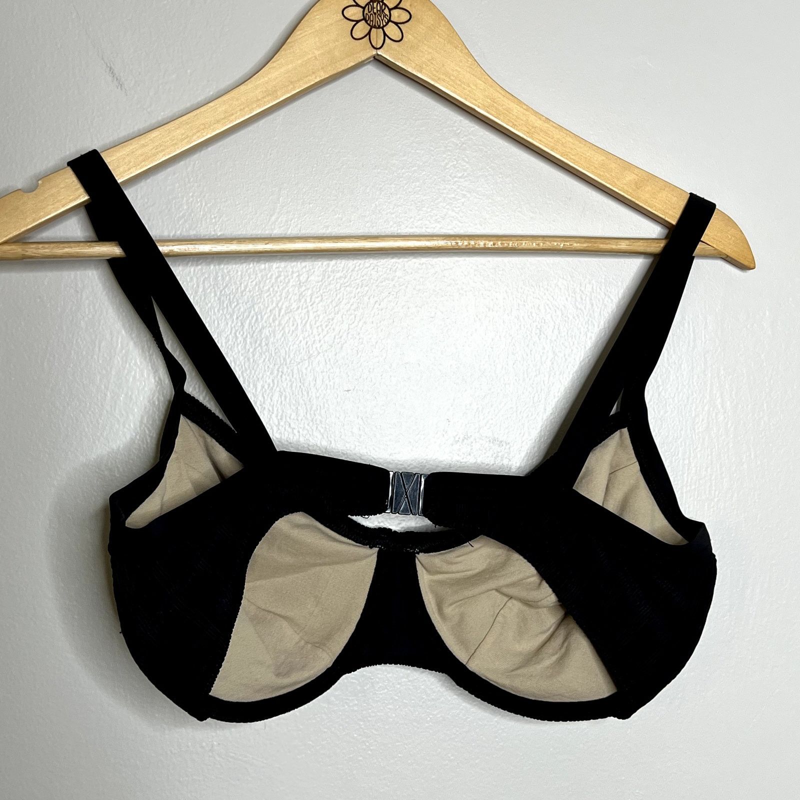 Other Vintage Christina Krista Black Textured Bikini Top Size XL / US 12-14 / IT 48-50 - 5 Thumbnail