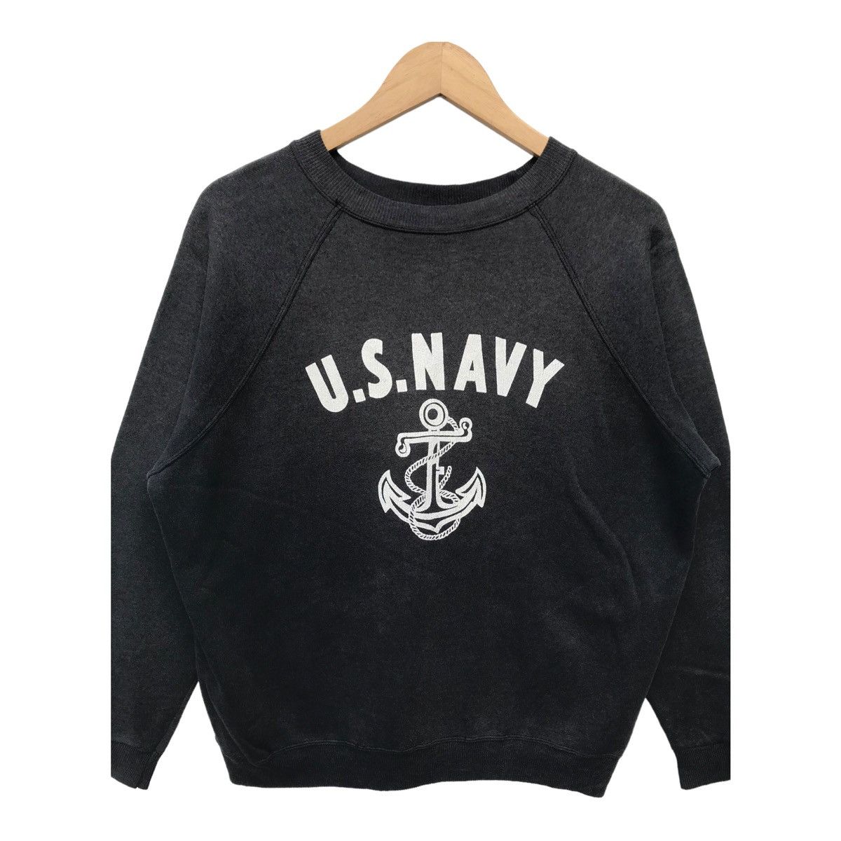 Vintage Vintage Navy Sweatshirt Military Sweater Size US L / EU 52-54 / 3 - 3 Thumbnail