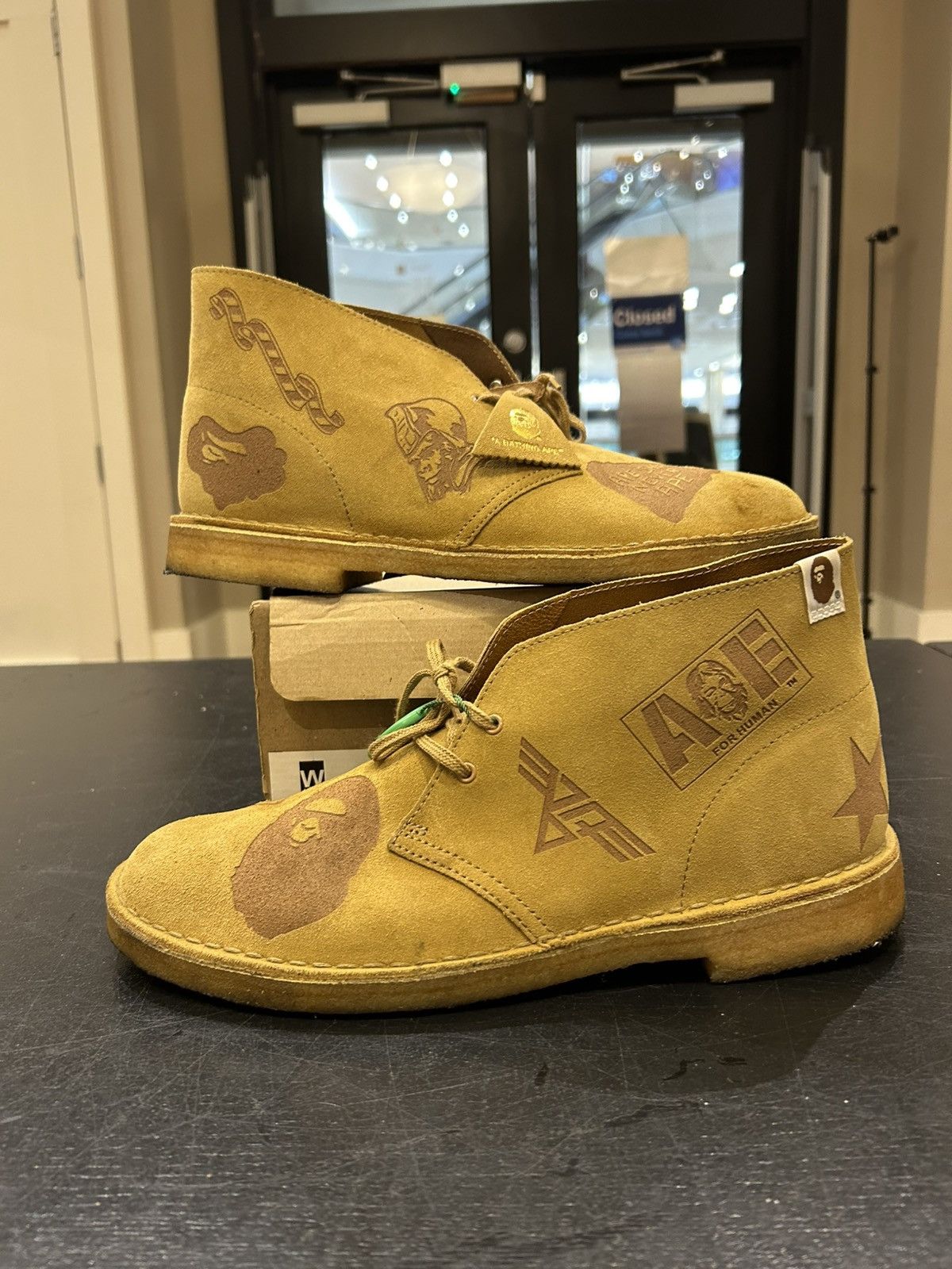 Bape × Clarks Bape X Clarks Desert Boot ‘Bape Oak Embossed Size US 11.5 / EU 44-45 - 1 Thumbnail