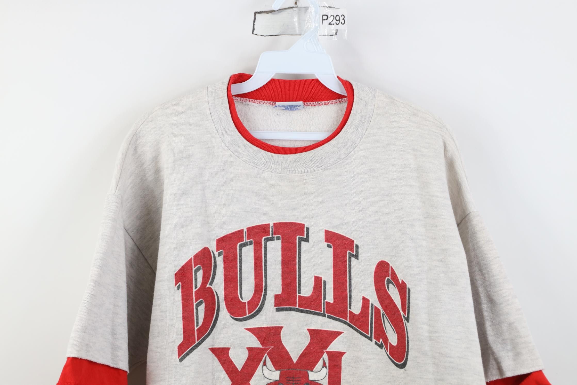 Vintage Vintage 90s Basketball Short Sleeve Sweatshirt Gray USA Size US L / EU 52-54 / 3 - 2 Thumbnail