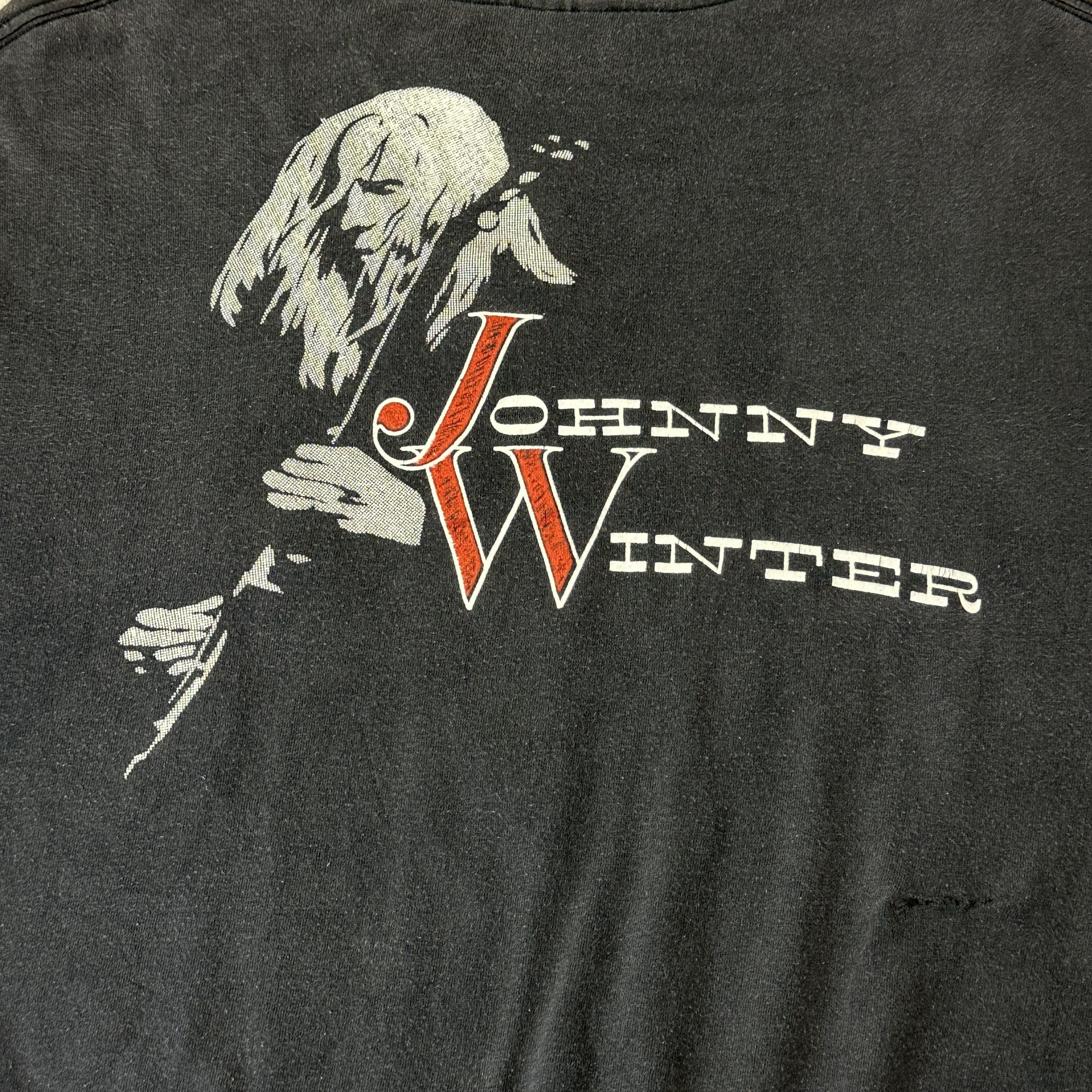 Delta Vintage Johnny Winter Texas Ranger Graphic T-Shirt Size XL Size US XL / EU 56 / 4 - 6 Thumbnail