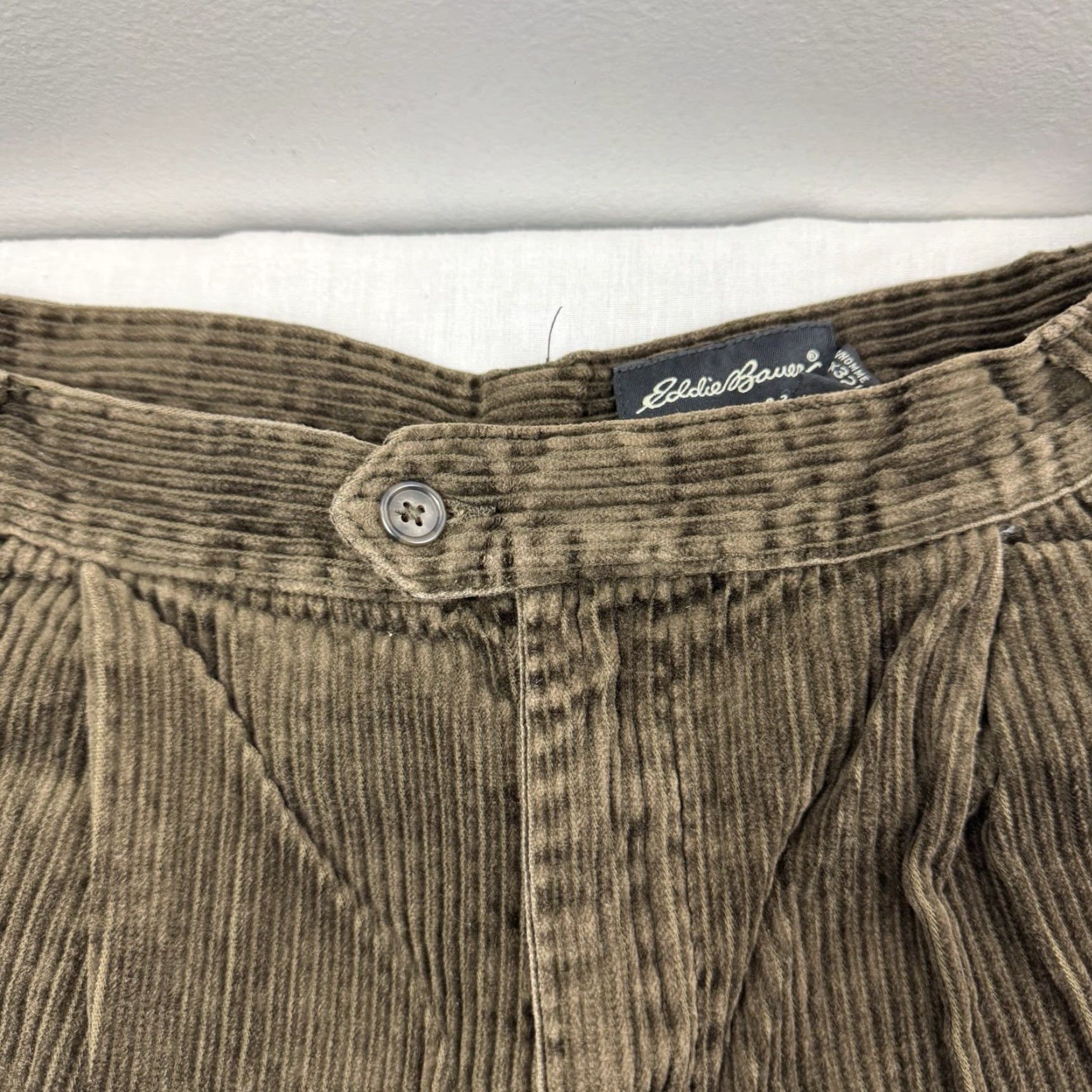 Eddie Bauer VINTAGE Eddie Bauer Pants Regular 34x32 Brown Corduroy Hipster Chino Casual Mens 90s Size US 34 / EU 50 - 3 Thumbnail