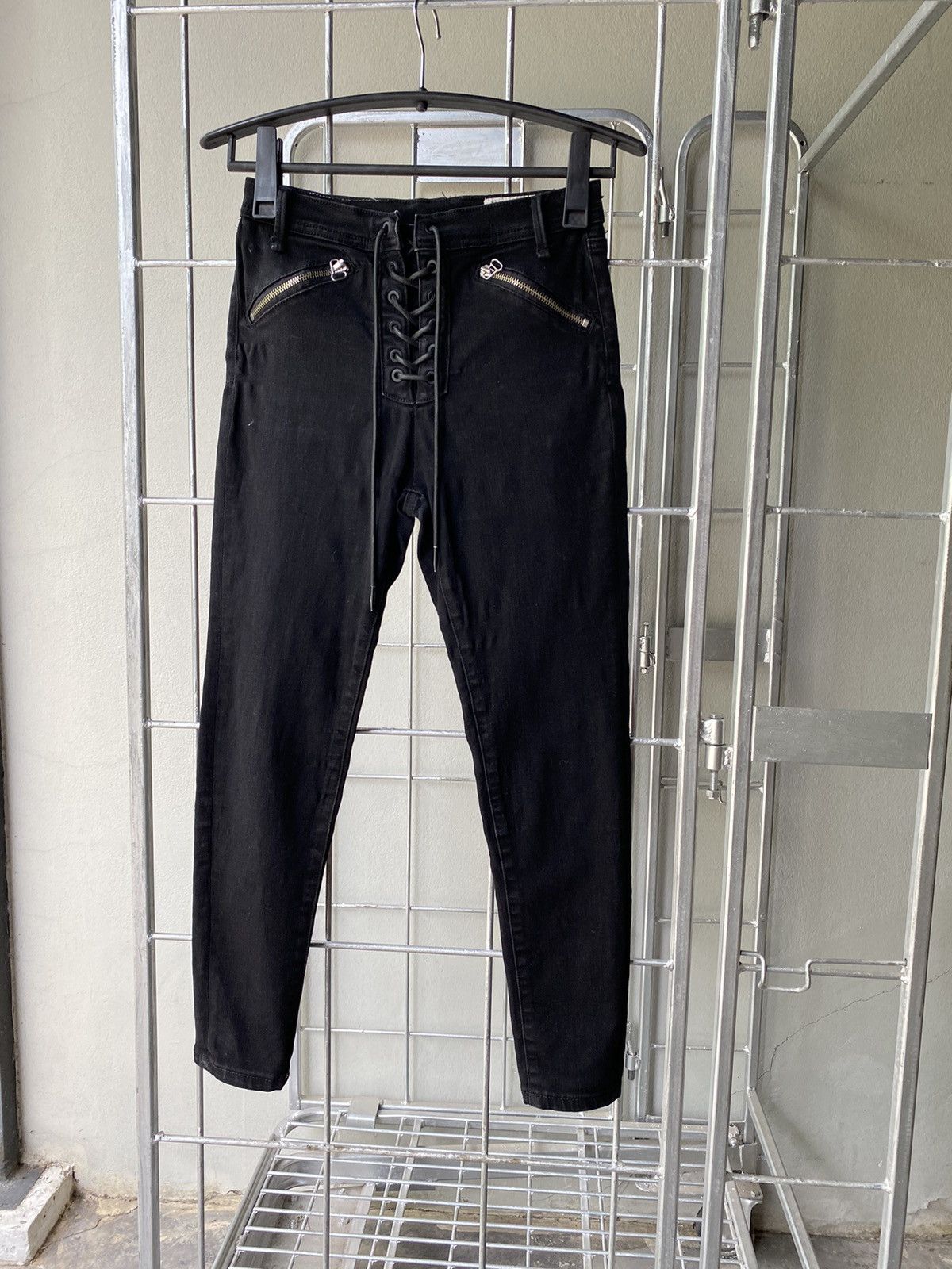 image of Rag Bone Rag & Bone Rockstar Black Jean, Women's (Size 26)