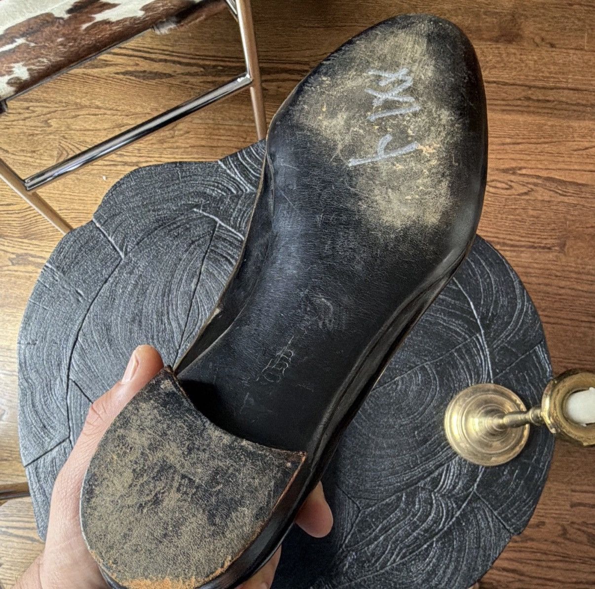 John Lobb John Lobb Black Patent Leather Pump Slippers Bow Size US 10.5 / EU 43-44 - 8 Thumbnail