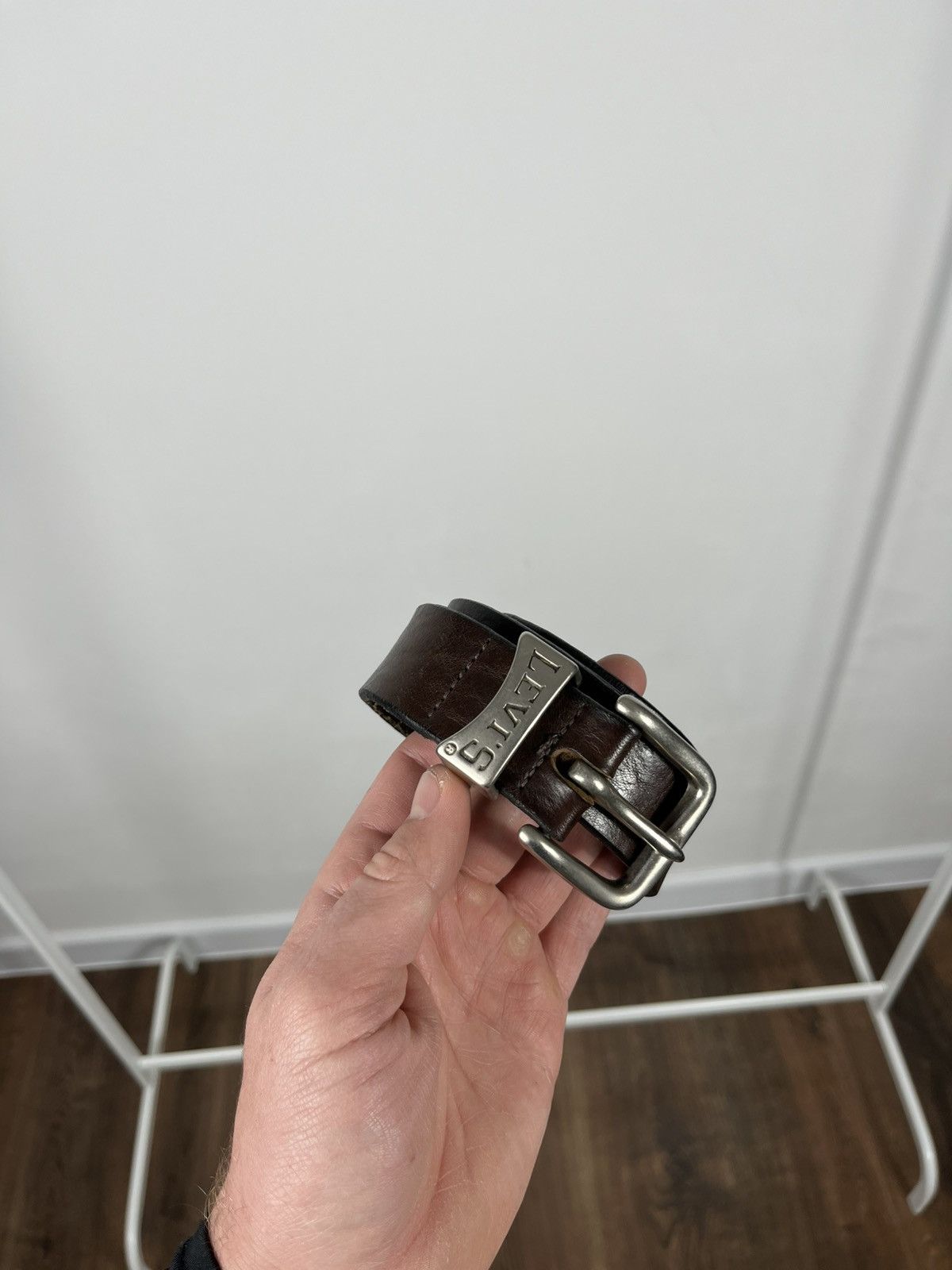 Levi's Levi’s Genuine Leather Belt Brown Vintage Style Size ONE SIZE - 4 Thumbnail