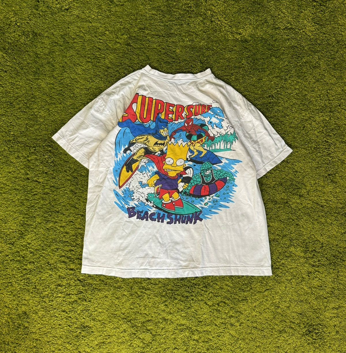 The Simpsons × Vintage 🏄‍♂️ The Simpsons 90s vintage supersurf t-shirt Size US M / EU 48-50 / 2 - 1 Thumbnail
