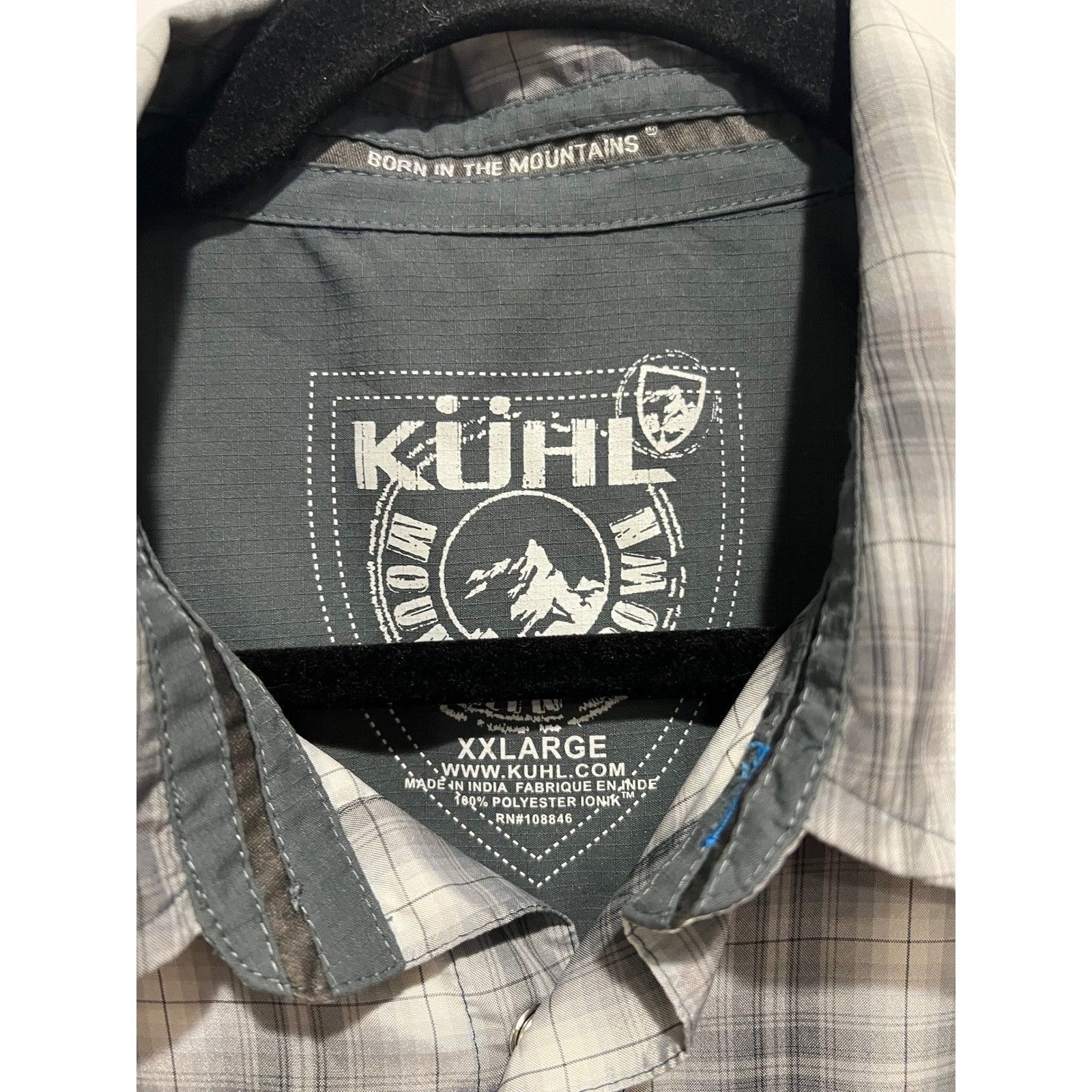 Kuhl KUHL Mens XXL Plaid Pearl Snap Short Sleeve Button Down Shir Size US XXL / EU 58 / 5 - 3 Thumbnail