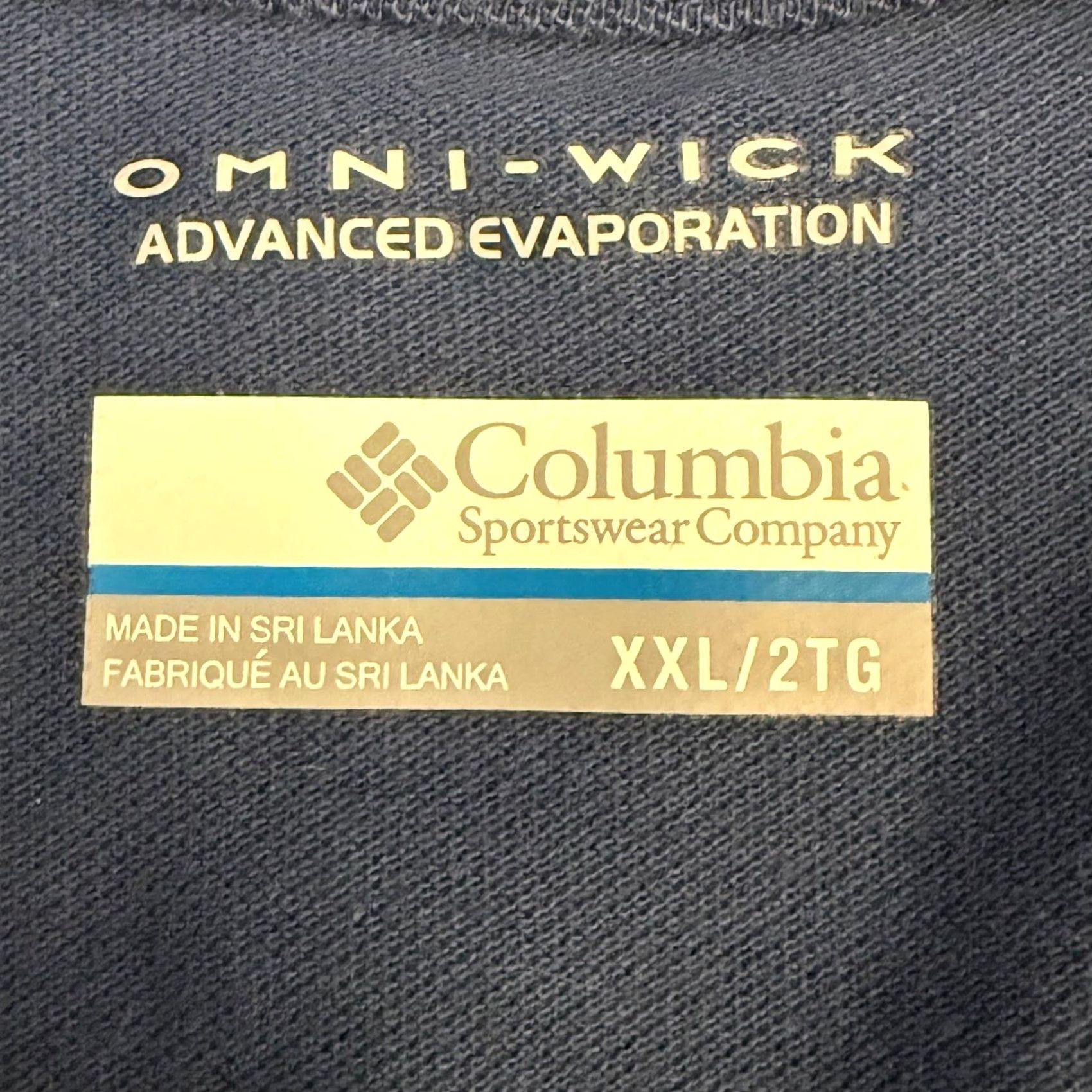 Vintage Columbia Polo Shirt Blue Omni-Wick Short Sleeve Hiking Golf Activewear Mens XXL Big 2X Regular Size US XXL / EU 58 / 5 - 3 Thumbnail