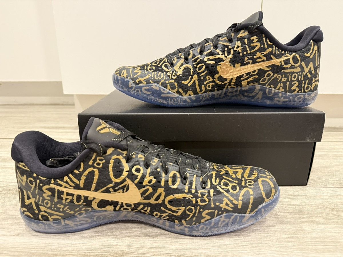 Nike Nike Kobe 11 Protro Low Mamba Day Multi-Color Black Gold 12 Size US 12 / EU 45 - 2 Thumbnail