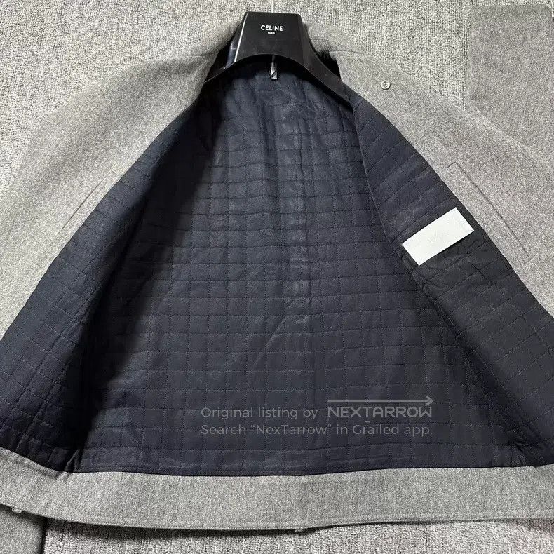 Dior Dior Light gray motorcycle zipper woollen jacket Size US L / EU 52-54 / 3 - 5 Thumbnail