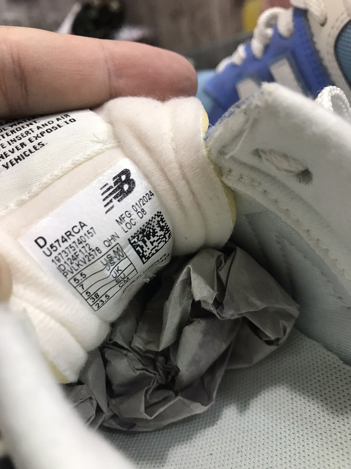 Hysteric Glamour × New Balance New Balance 574 Blue Laguna Sea Salt U574RCA U RCA sneakers Size US 5.5 / EU 38 - 14 Thumbnail