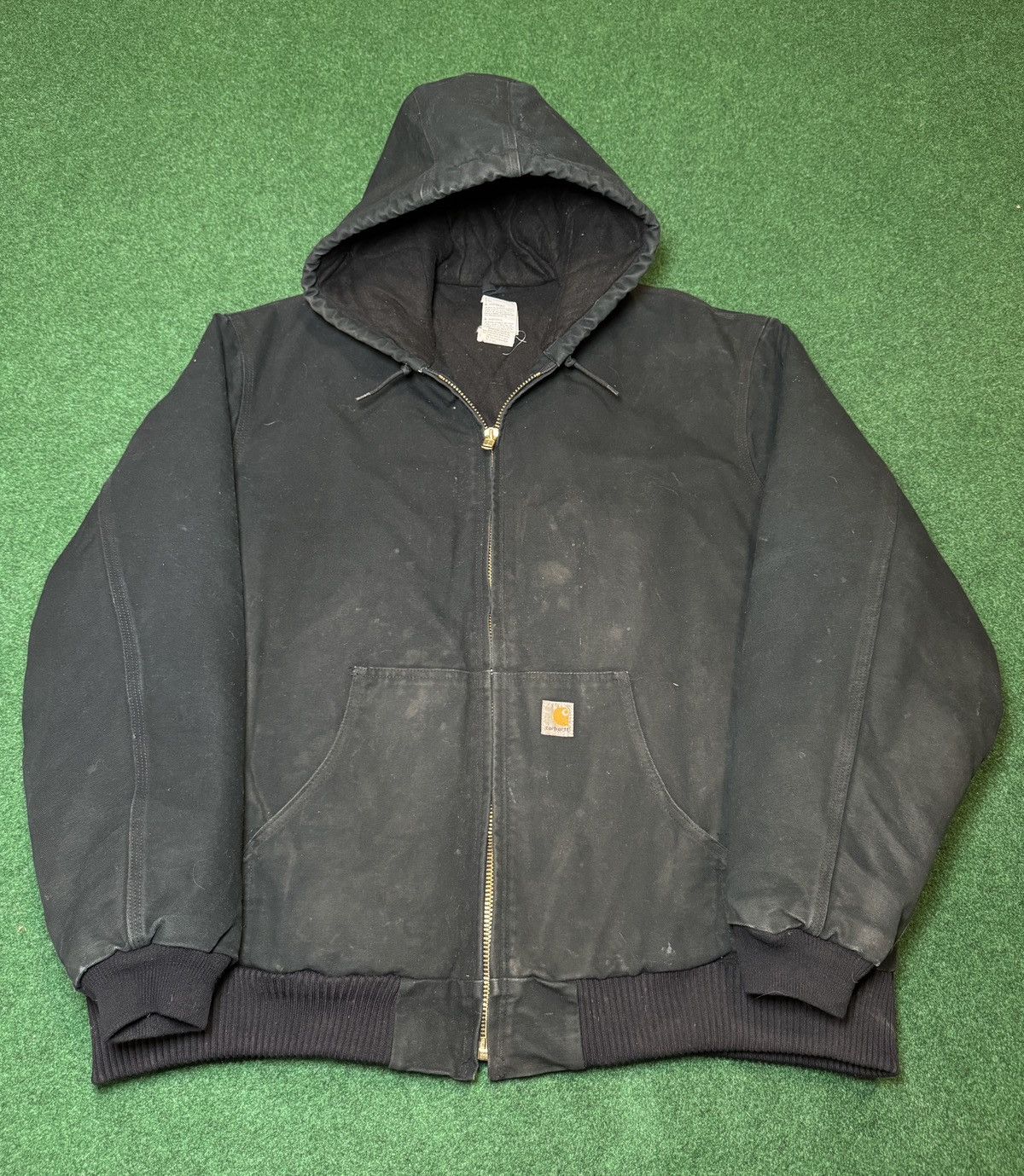 Vintage 90s Carhartt Quick Duck Black Detroit J01 J97 Jacket
