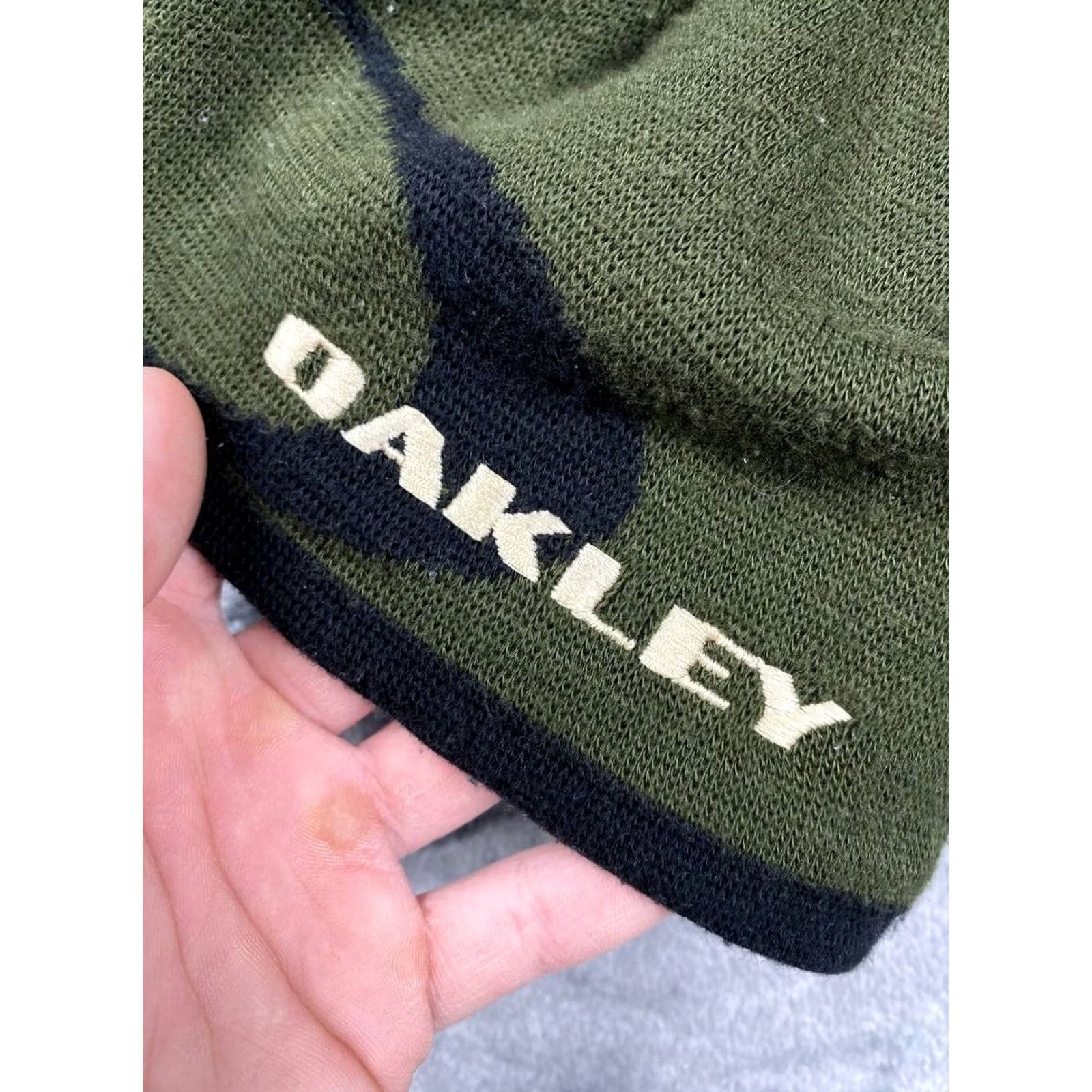 Oakley VINTAGE Oakley Beanie Ellipse Men Green Size ONE SIZE - 4 Thumbnail