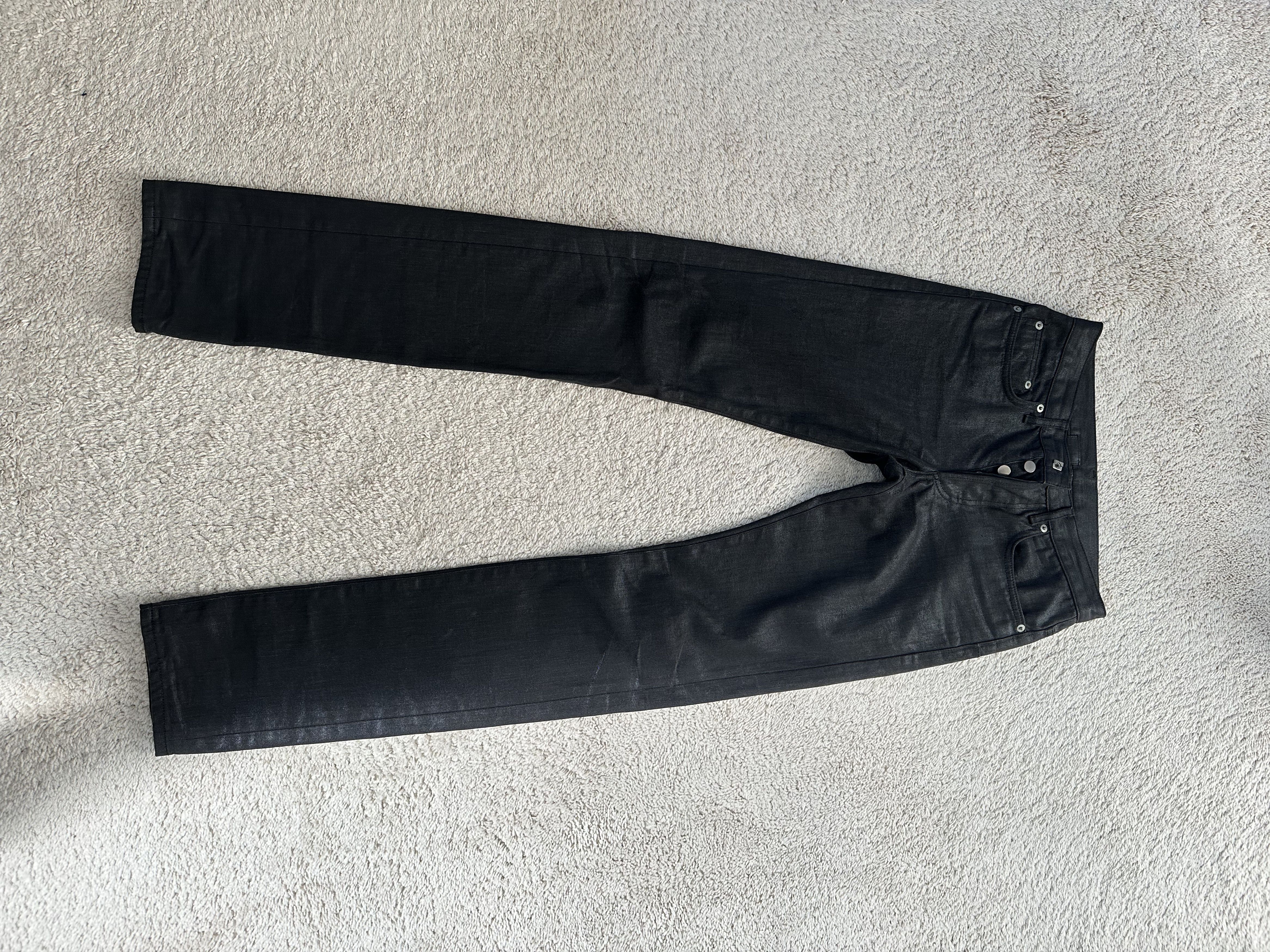 Dior Dior Homme Black Waxed Low-rise Skinny Jeans (Hedi Era) | Grailed