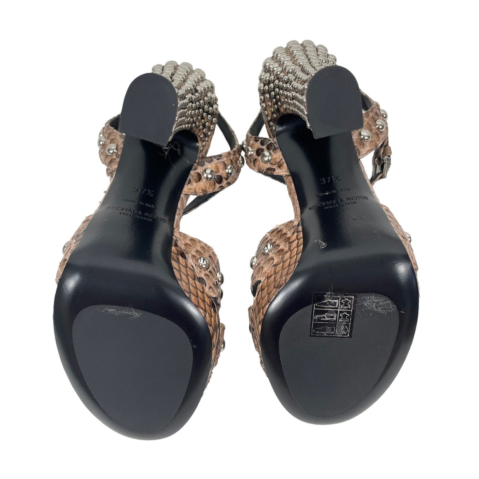 Michael Kors Michael Kors Rosanna Sandals Python Studded Size 37.5 Size US 7.5 / IT 37.5 - 10 Thumbnail