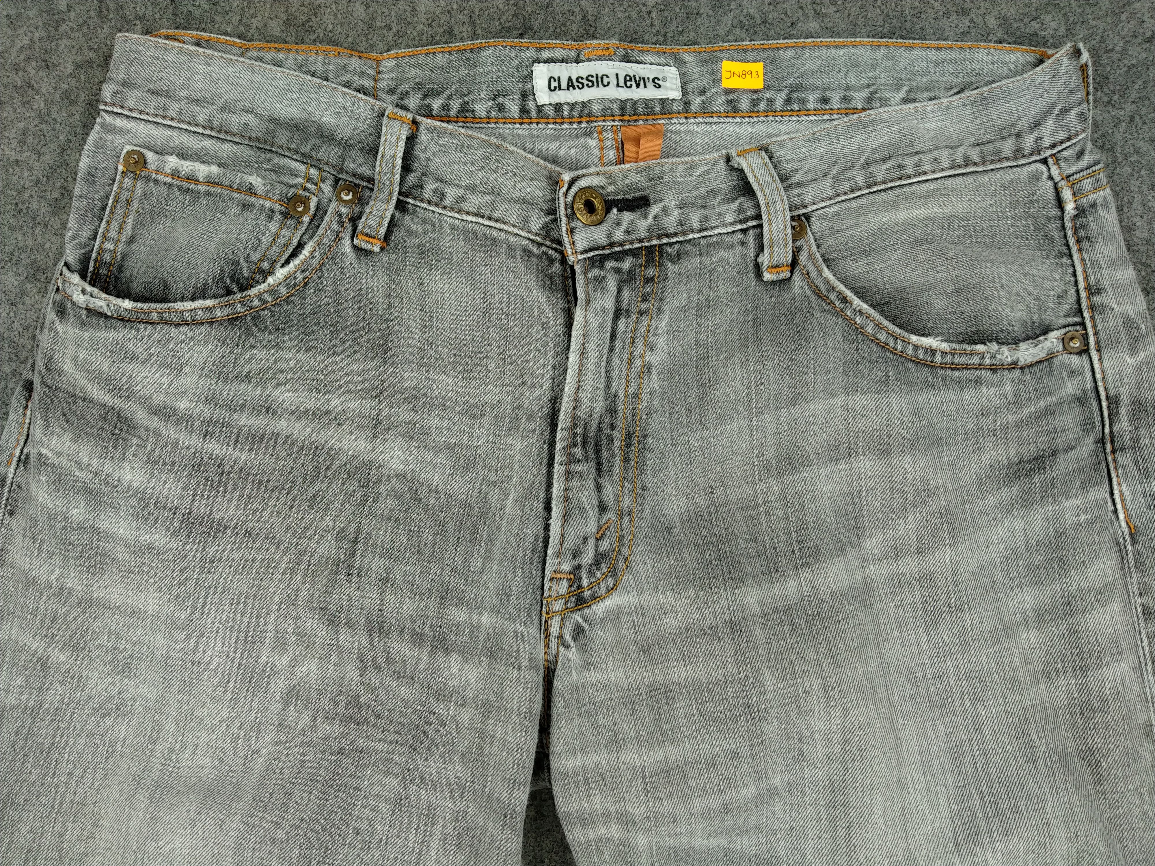 Levi's Light Grey Vintage Classic Levi's 503 35x33 Denim -JN893 Size US 35 - 3 Thumbnail