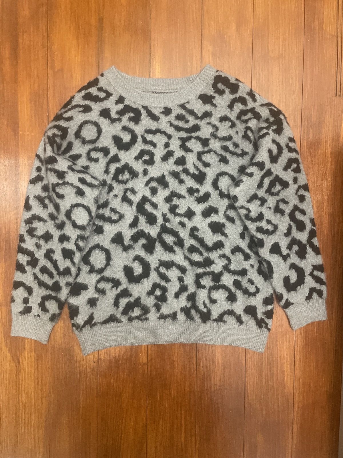 Other Black Cheetah Print Oversized Sweater Size US M / EU 48-50 / 2 - 2 Thumbnail