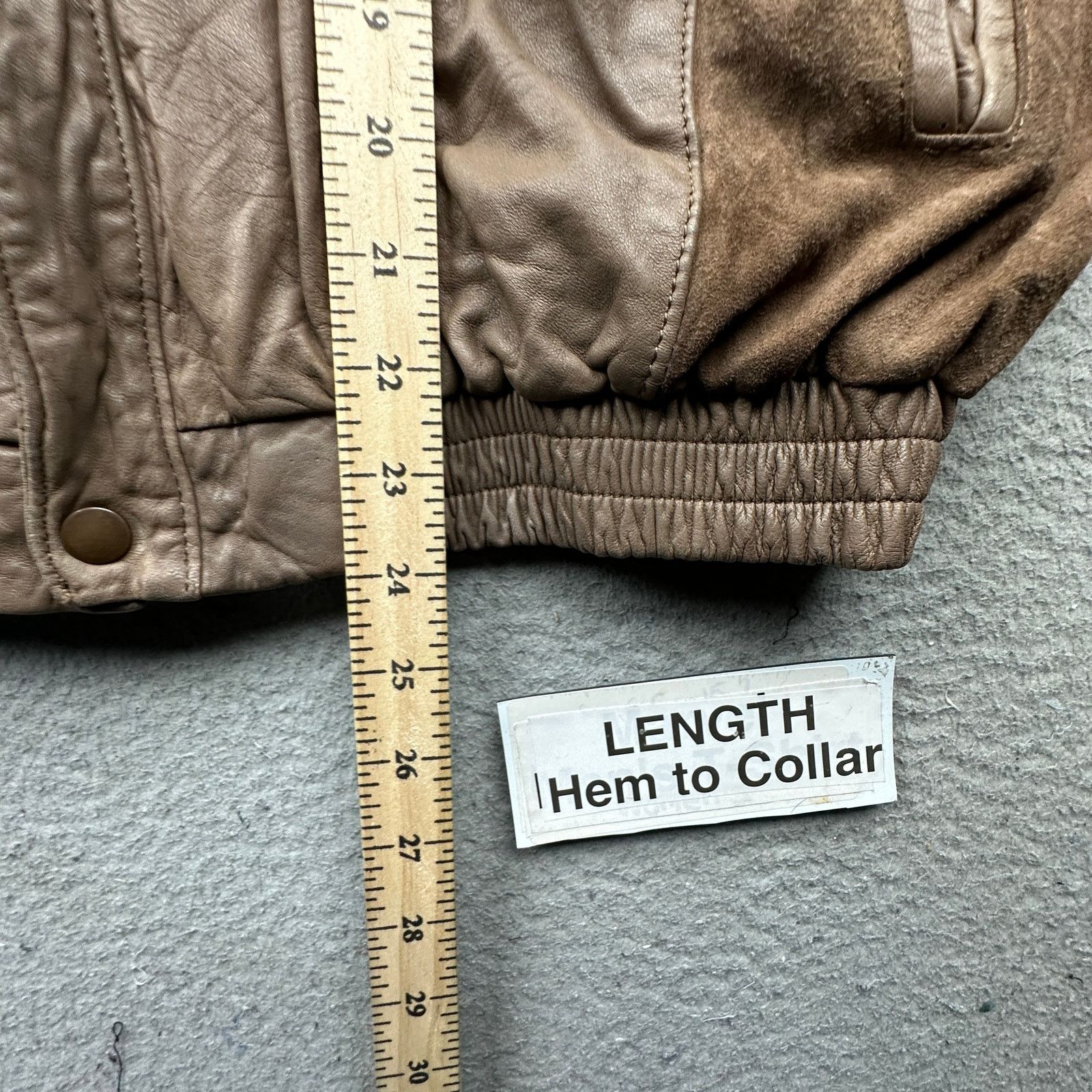 Other Vintage Cortefiel De Espana Leather Bomber Jacket 42 Large Size US L / EU 52-54 / 3 - 4 Thumbnail