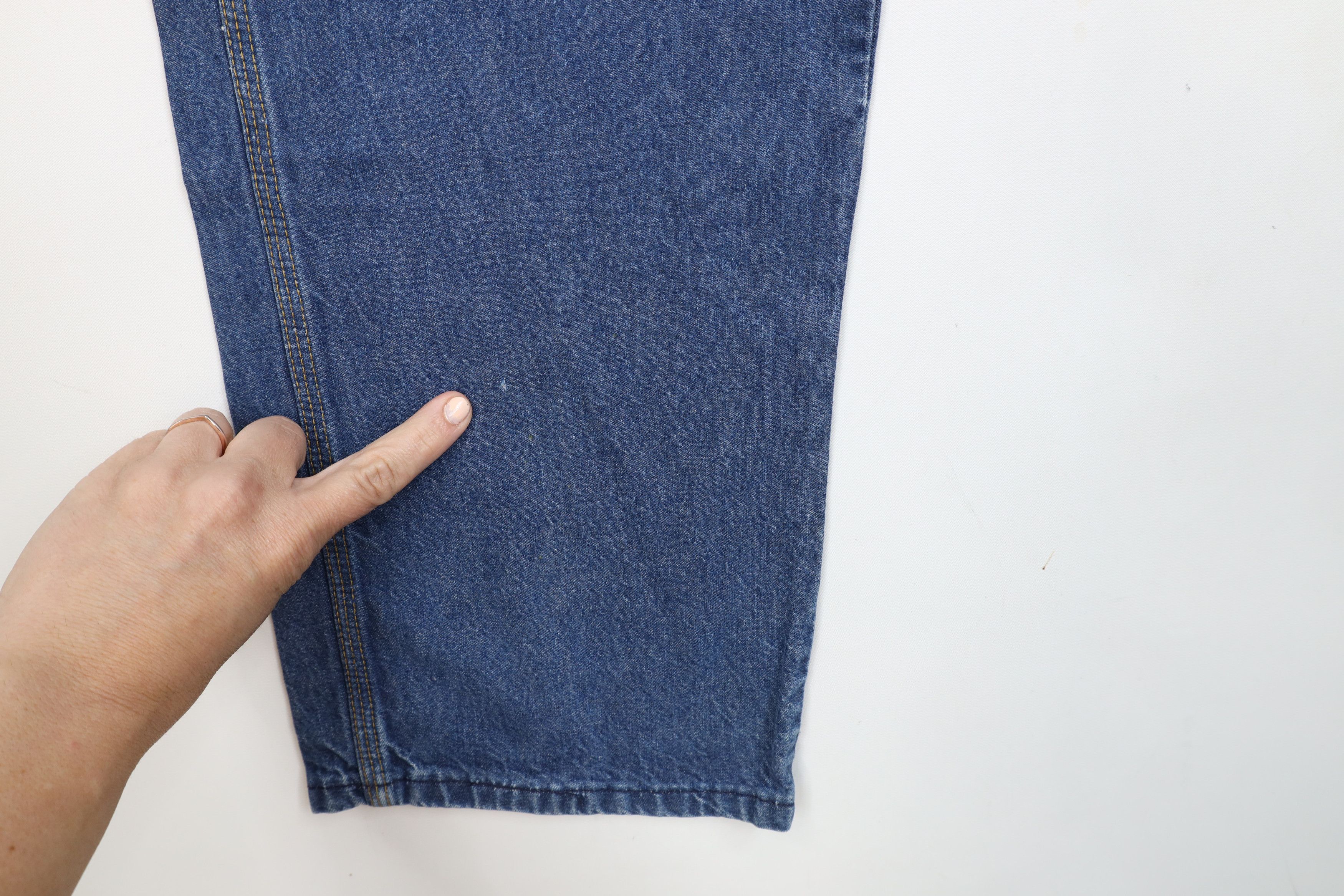 Vintage Vintage 70s Streetwear Wide Leg Dungaree Denim Jeans USA Size US 36 / EU 52 - 6 Thumbnail