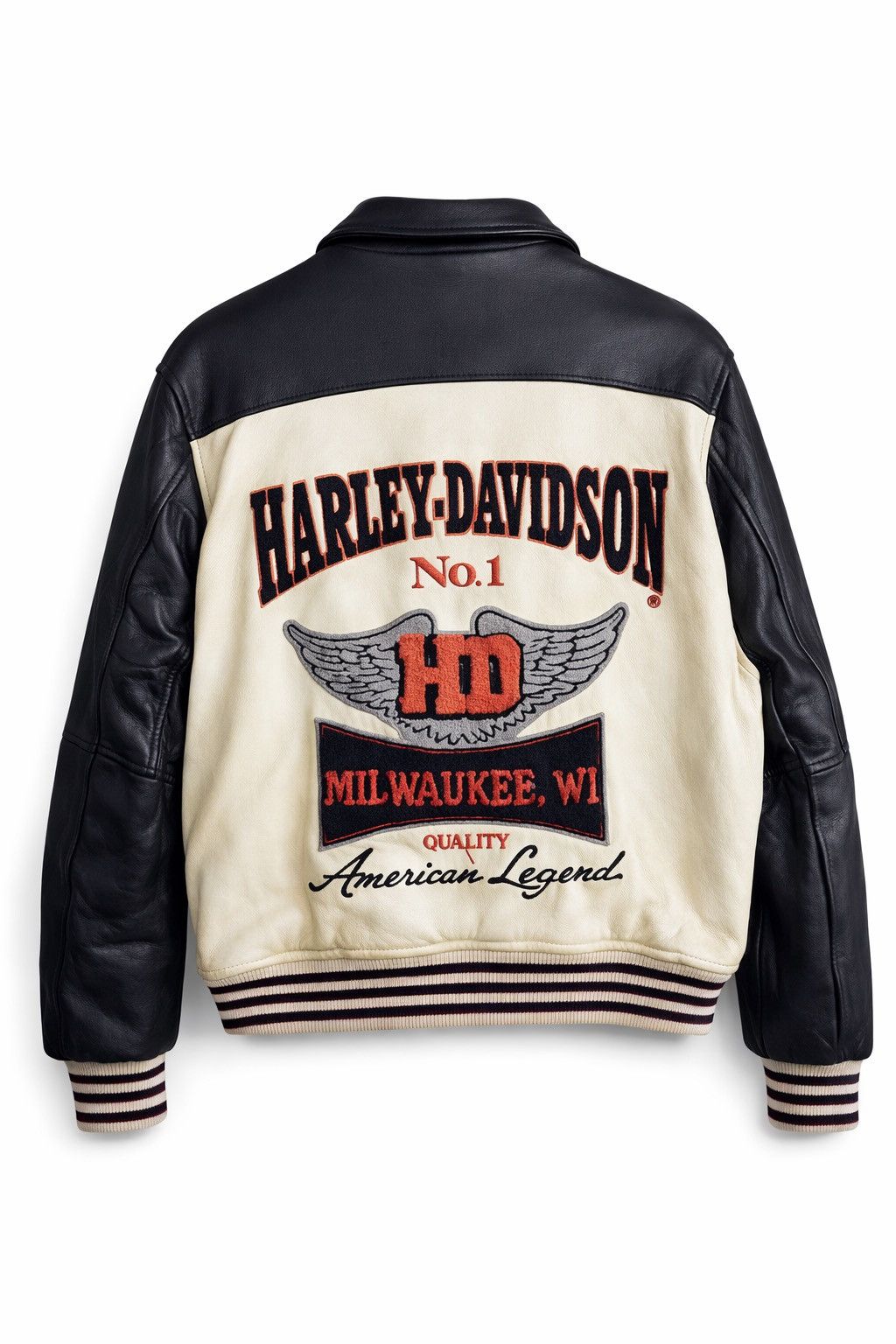 Harley Davidson Vintage Harley-Davidson Leather Distressed Biker Jacket Size US L / EU 52-54 / 3 - 1 Thumbnail
