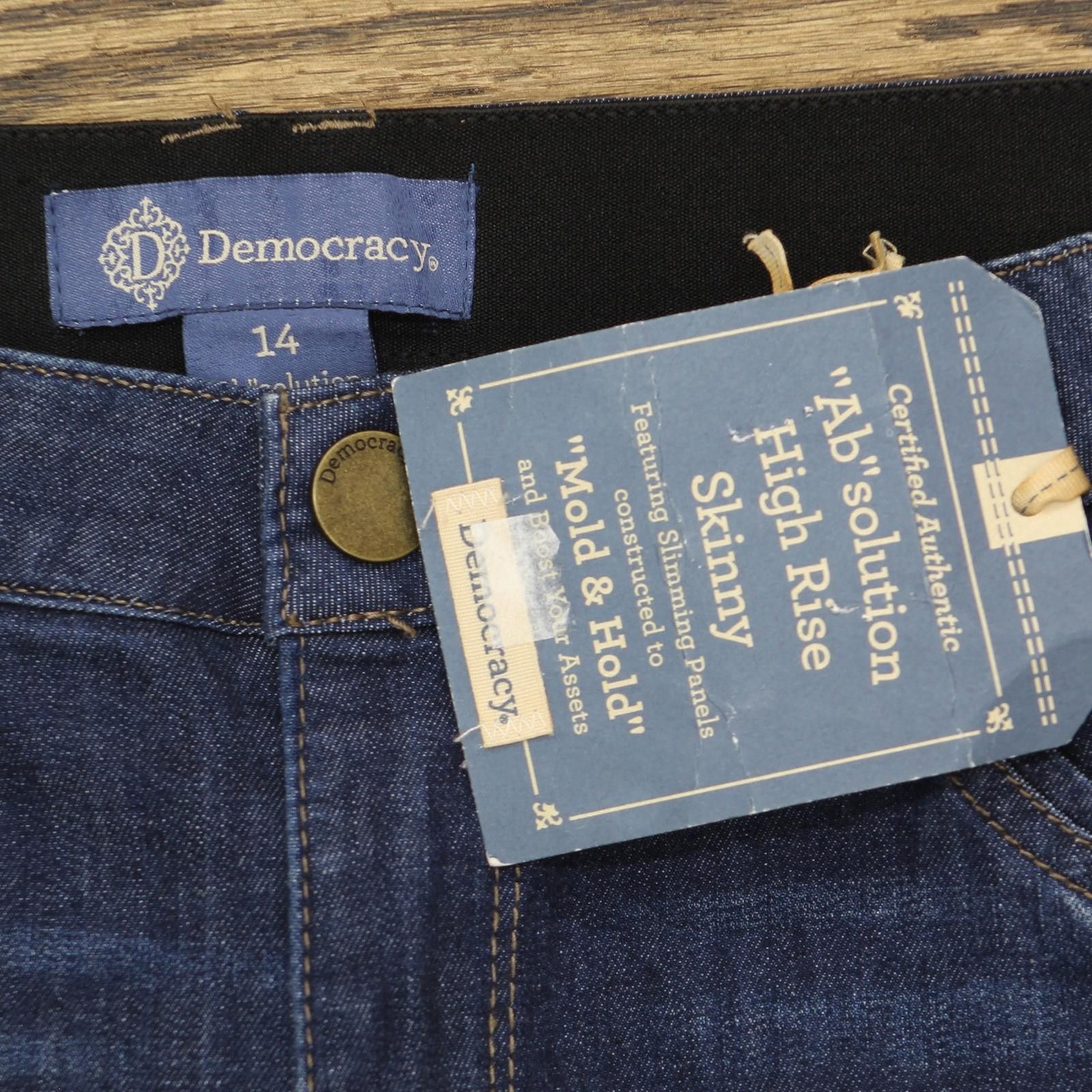 Other Nwt Democracy Ab Skinny Jean B1877e3rj Blue Artisanal 14 Size 36" / US 14 / IT 50 - 3 Thumbnail