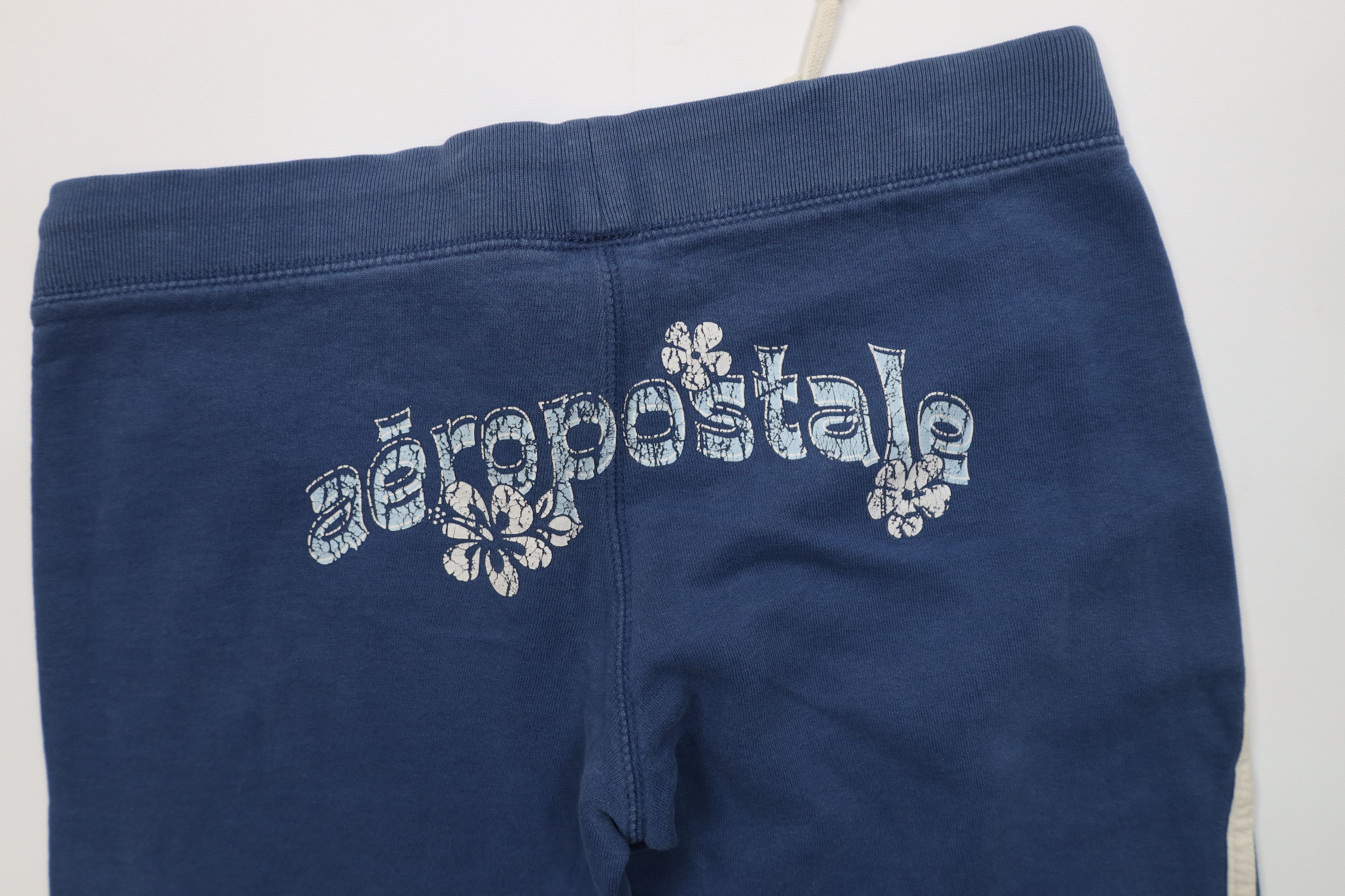 Aeropostale Vintage 90s Y2K Aeropostale Spell Flower Wide Leg Sweatpants Size 30" / US 8 / IT 44 - 16 Thumbnail