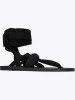 Saint Laurent Paris oc11z1225 732384 Nolan Sandals in Jersey in Black Size US 11 / IT 41 - 5 Thumbnail